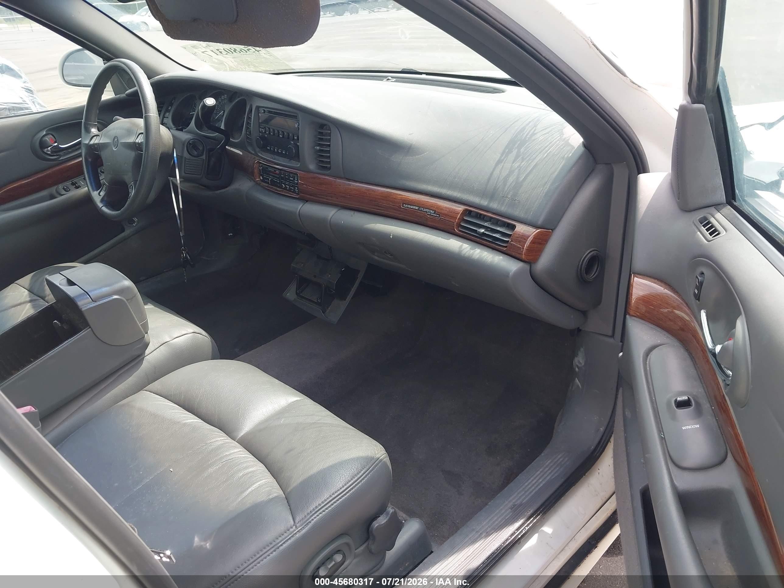 2005 Buick Lesabre Custom White vin: 1G4HP52K65U270730