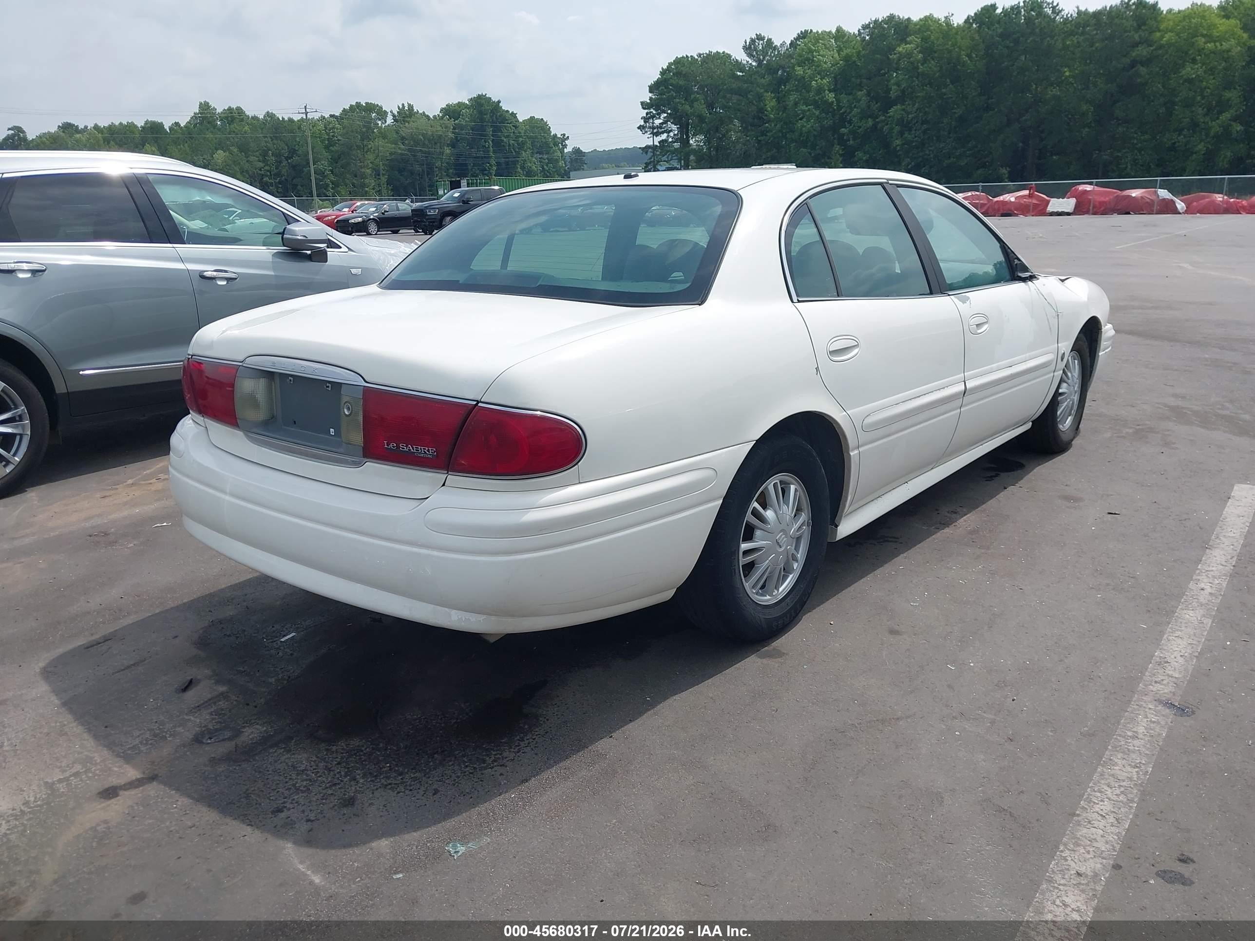2005 Buick Lesabre Custom White vin: 1G4HP52K65U270730