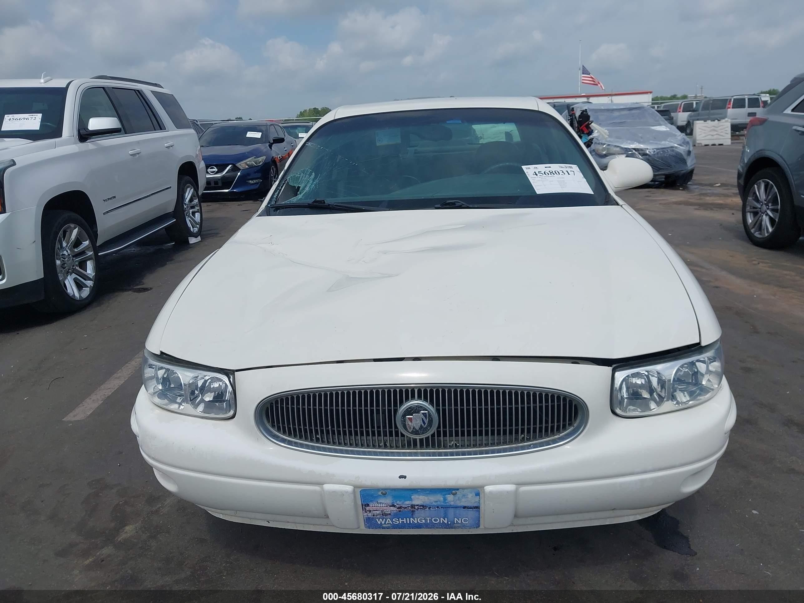 2005 Buick Lesabre Custom White vin: 1G4HP52K65U270730