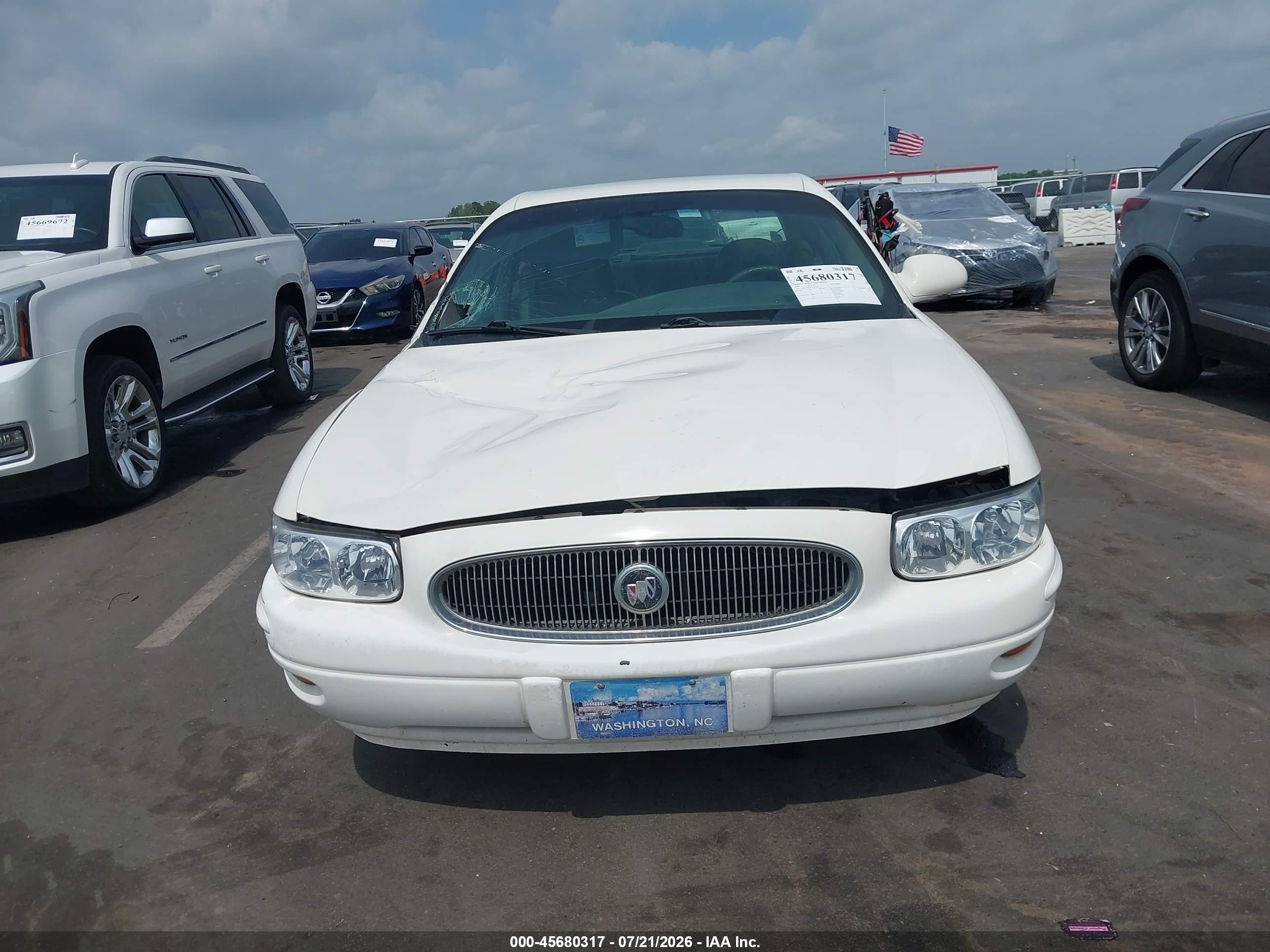 2005 Buick Lesabre Custom White vin: 1G4HP52K65U270730