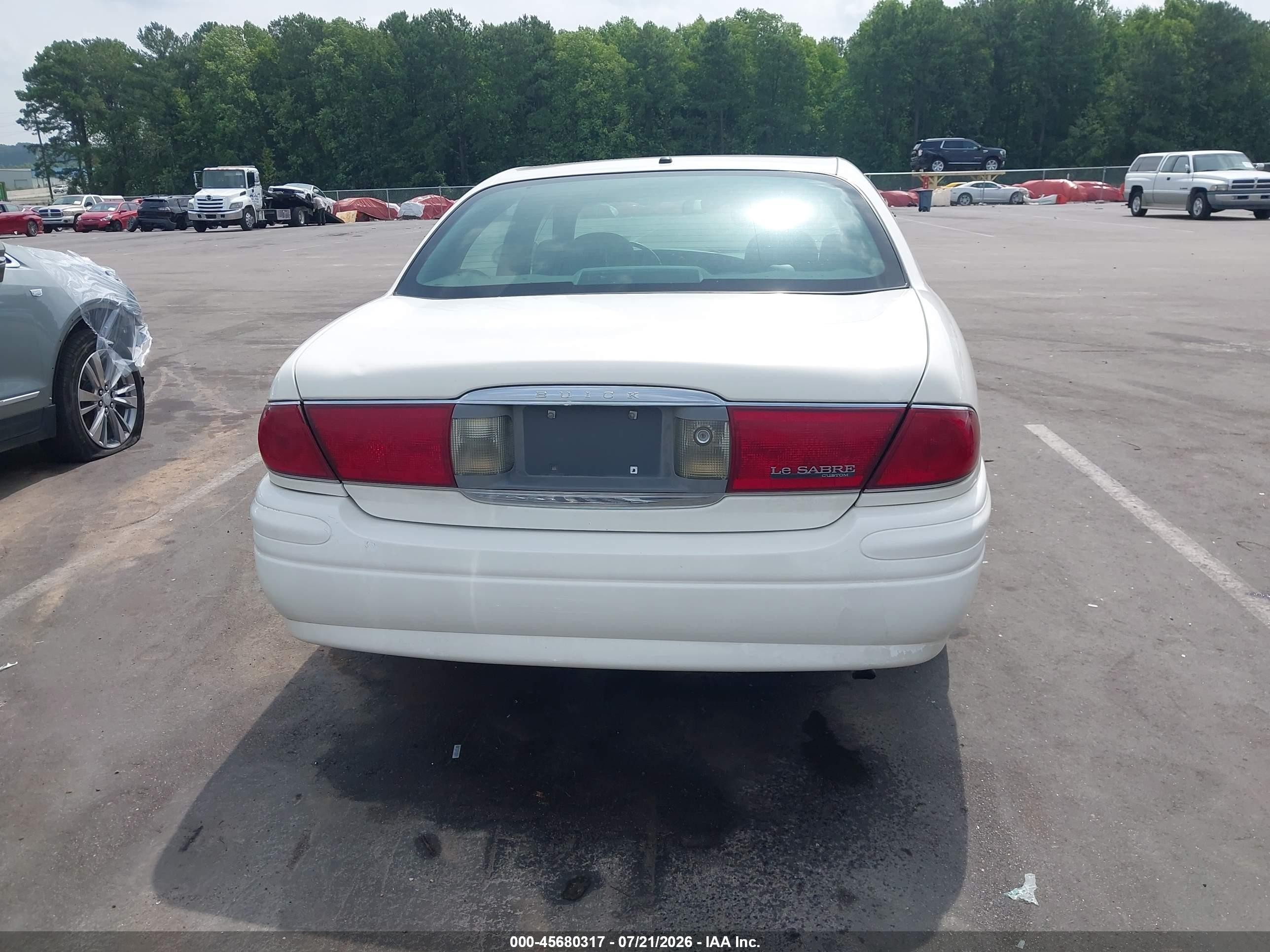 2005 Buick Lesabre Custom White vin: 1G4HP52K65U270730