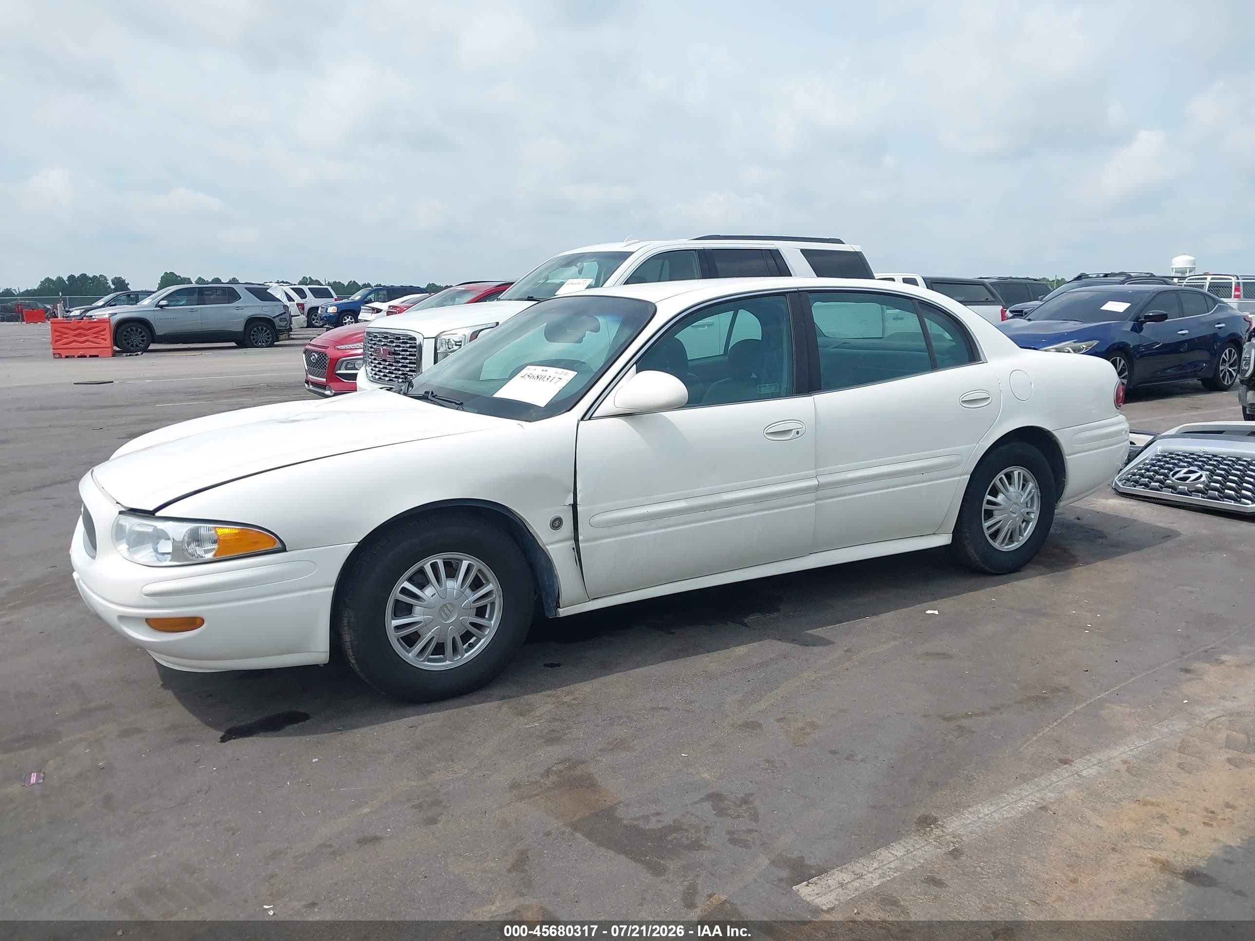 2005 Buick Lesabre Custom White vin: 1G4HP52K65U270730