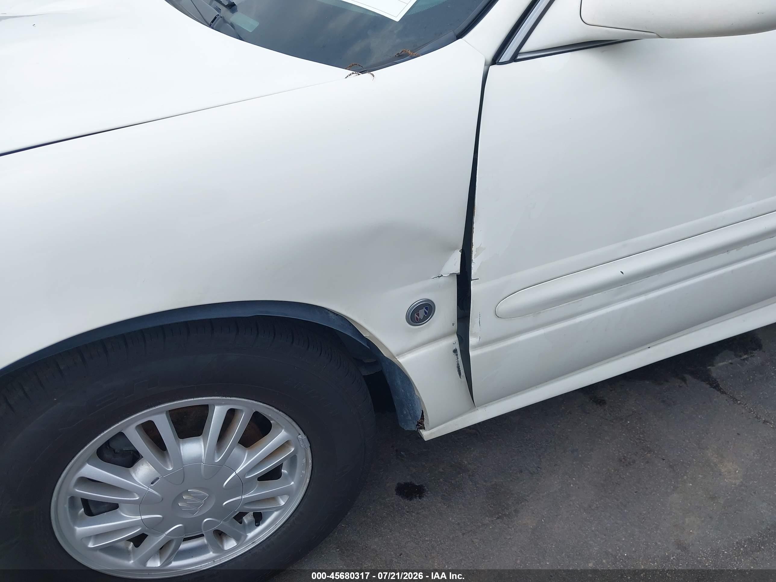 2005 Buick Lesabre Custom White vin: 1G4HP52K65U270730