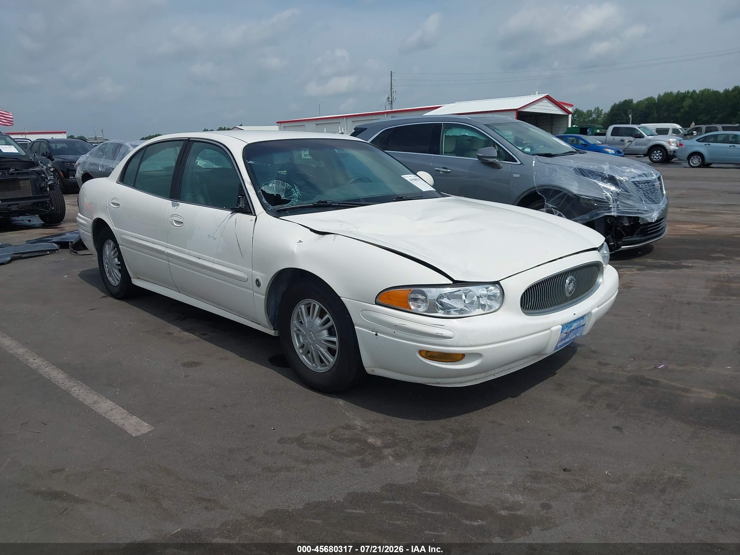 2005 Buick Lesabre Custom White vin: 1G4HP52K65U270730