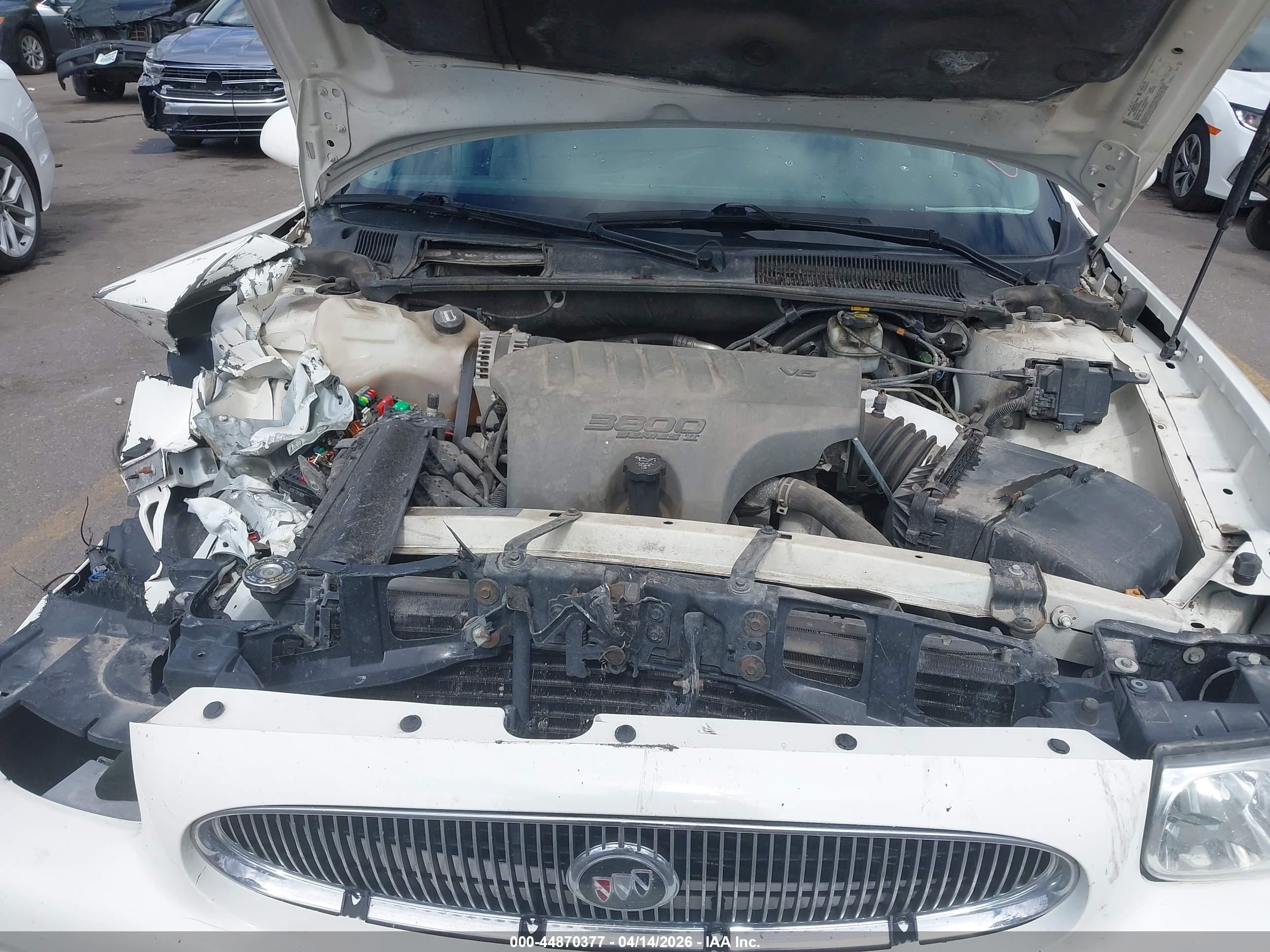 2005 Buick Lesabre Custom White vin: 1G4HP52K65U285406