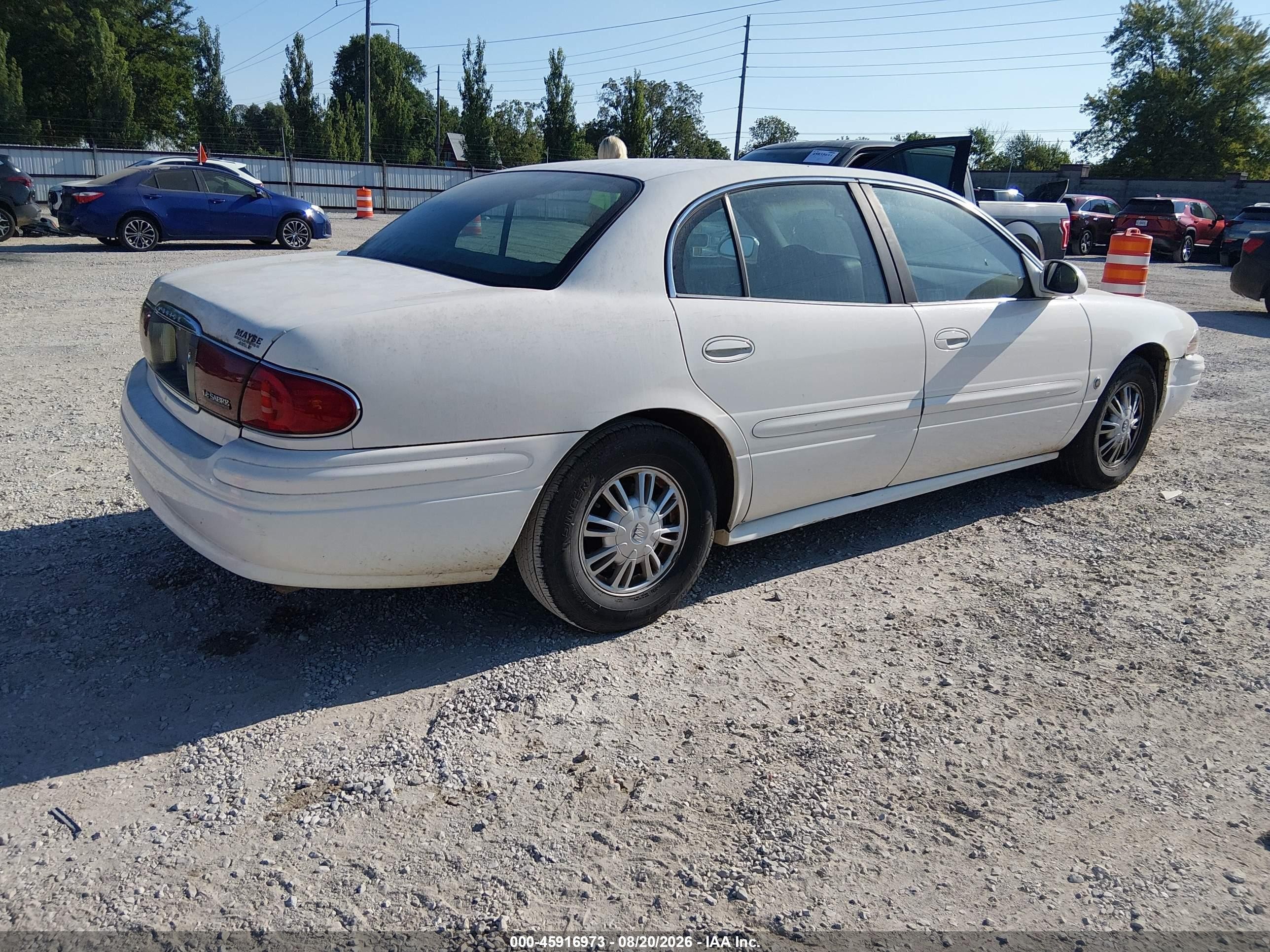 2004 Buick Lesabre Custom White vin: 1G4HP52K744174023