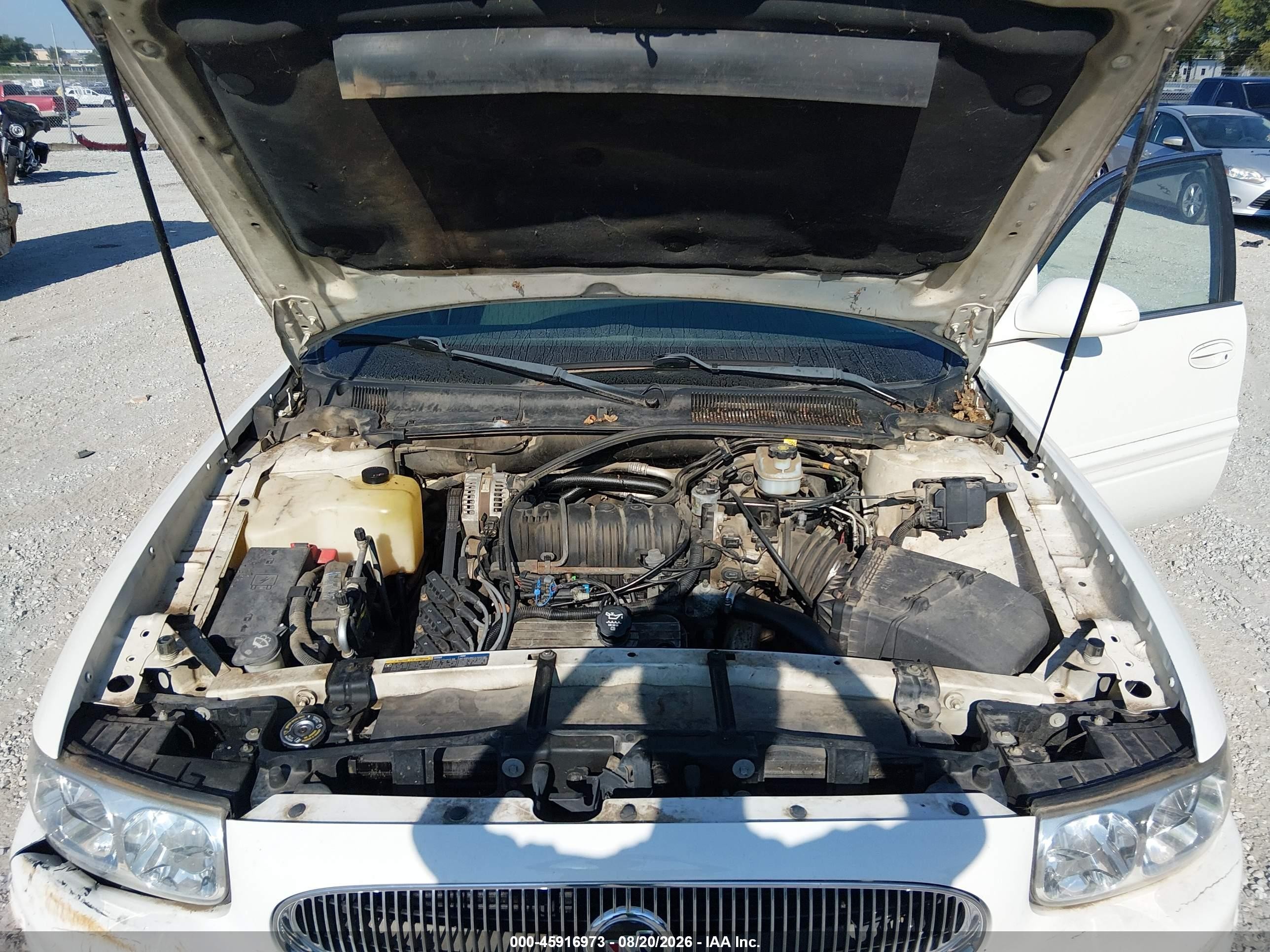 2004 Buick Lesabre Custom White vin: 1G4HP52K744174023
