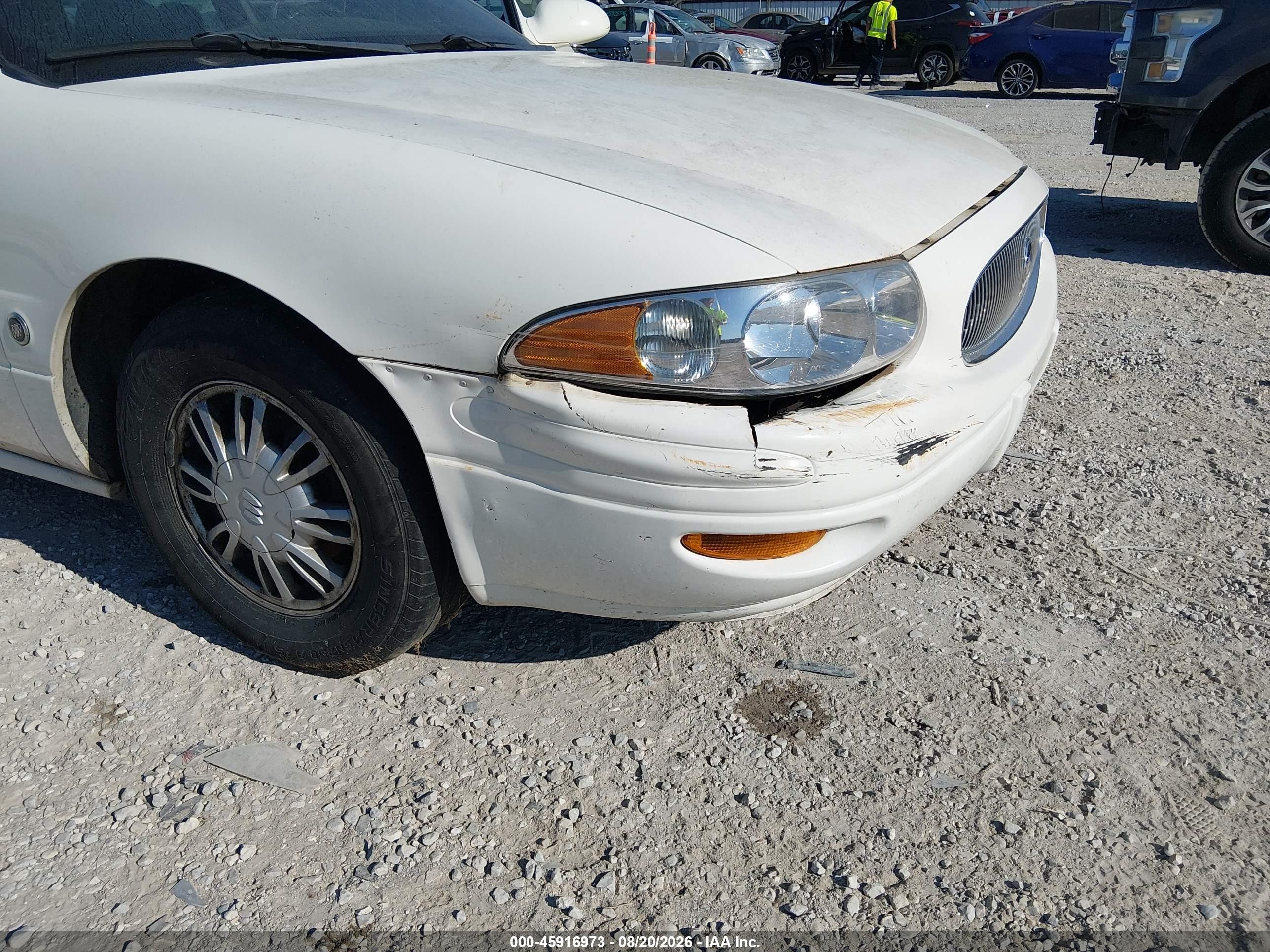 2004 Buick Lesabre Custom White vin: 1G4HP52K744174023