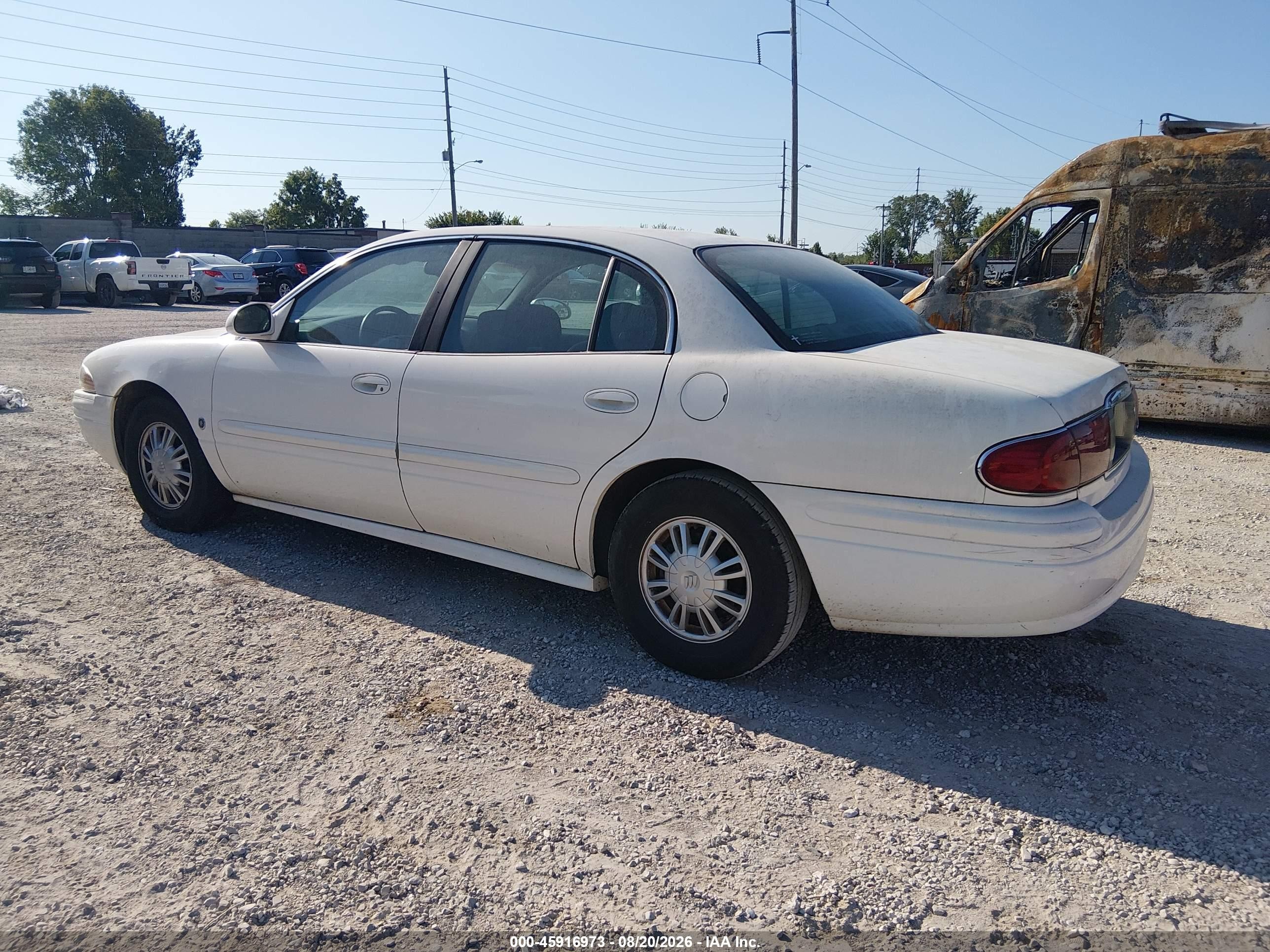 2004 Buick Lesabre Custom White vin: 1G4HP52K744174023