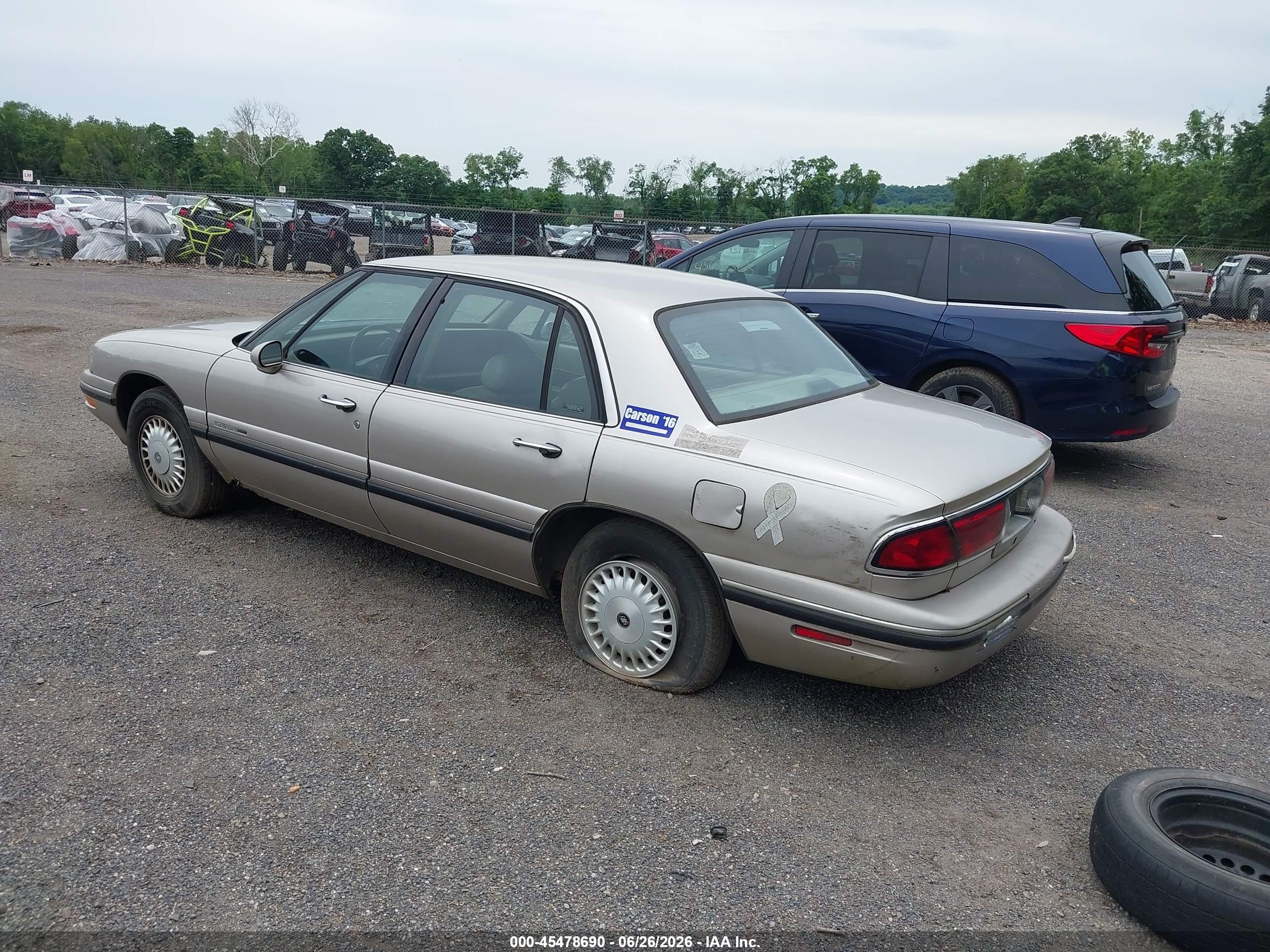 1997 Buick Lesabre Custom Золотой vin: 1G4HP52K7VH530206