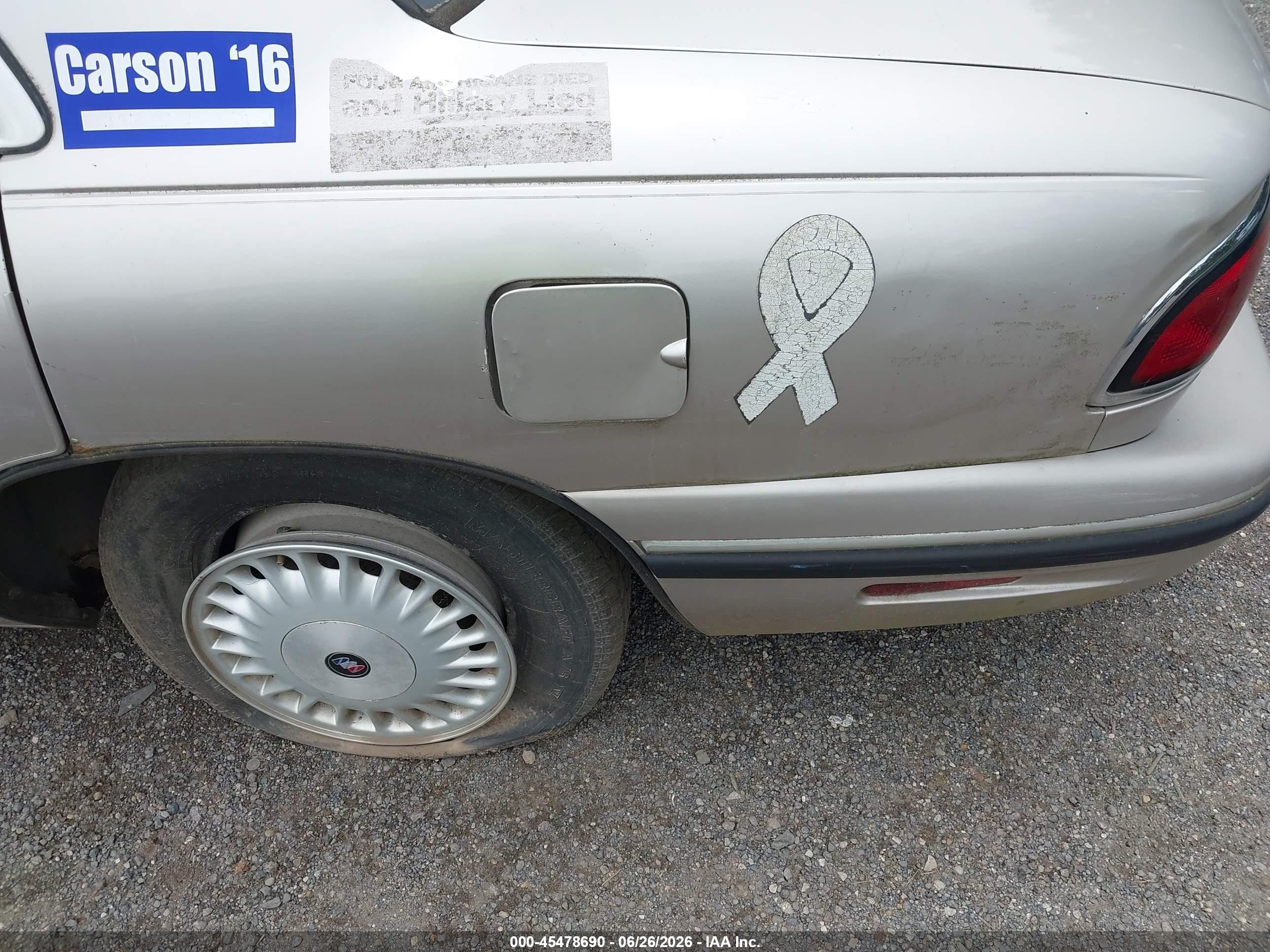 1997 Buick Lesabre Custom Золотой vin: 1G4HP52K7VH530206