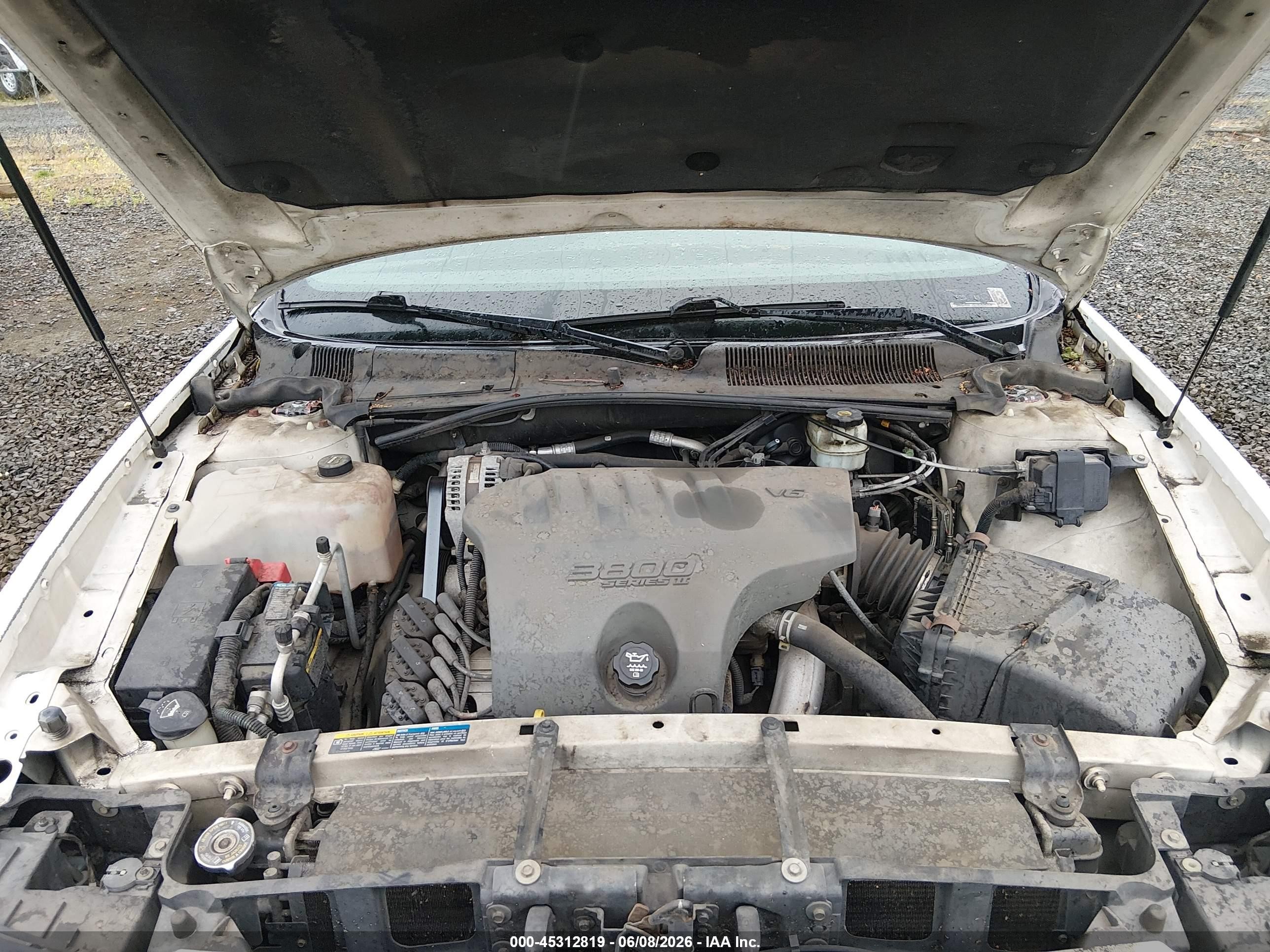 2004 Buick Lesabre Custom White vin: 1G4HP52K844105406