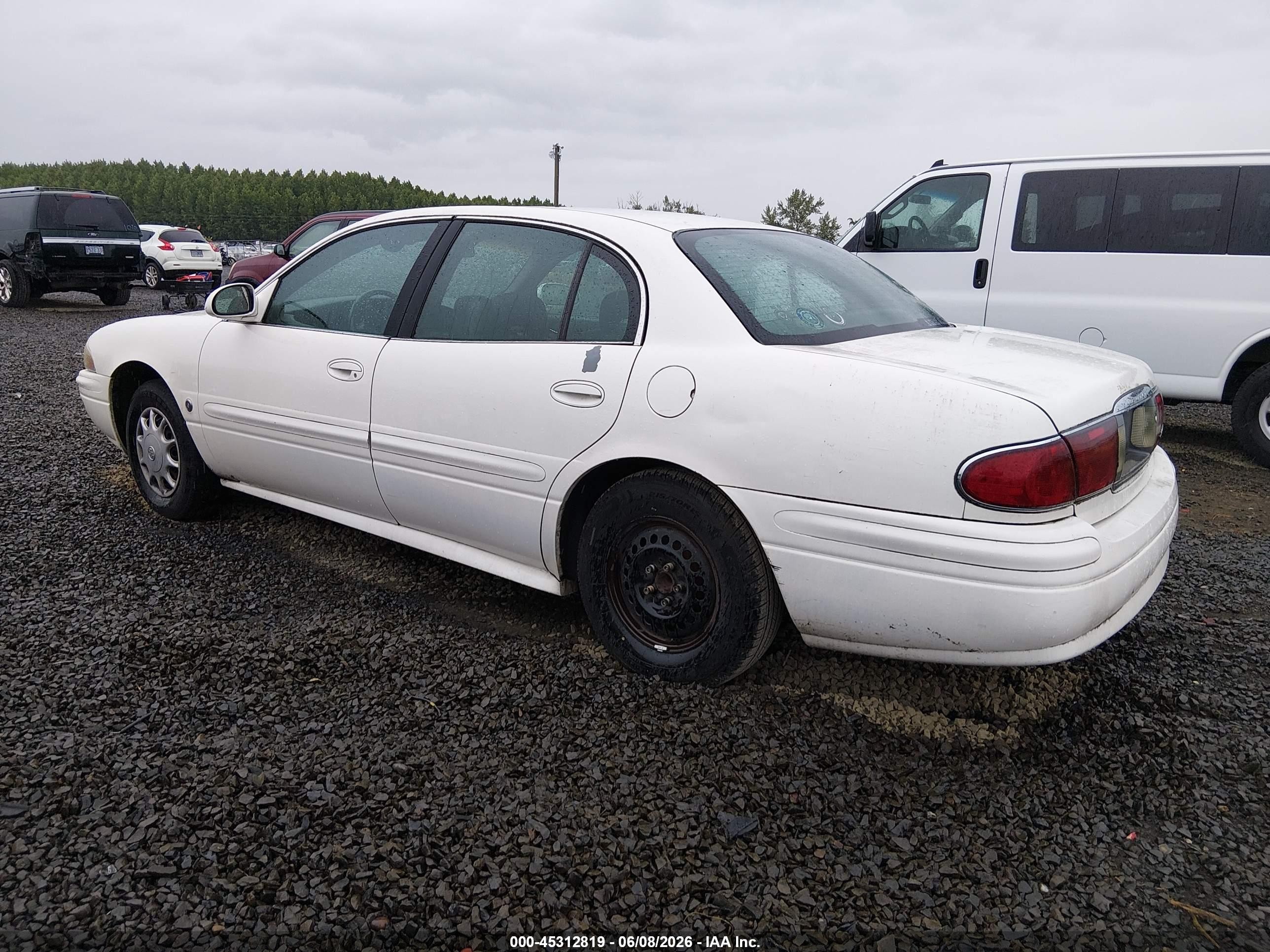 2004 Buick Lesabre Custom White vin: 1G4HP52K844105406