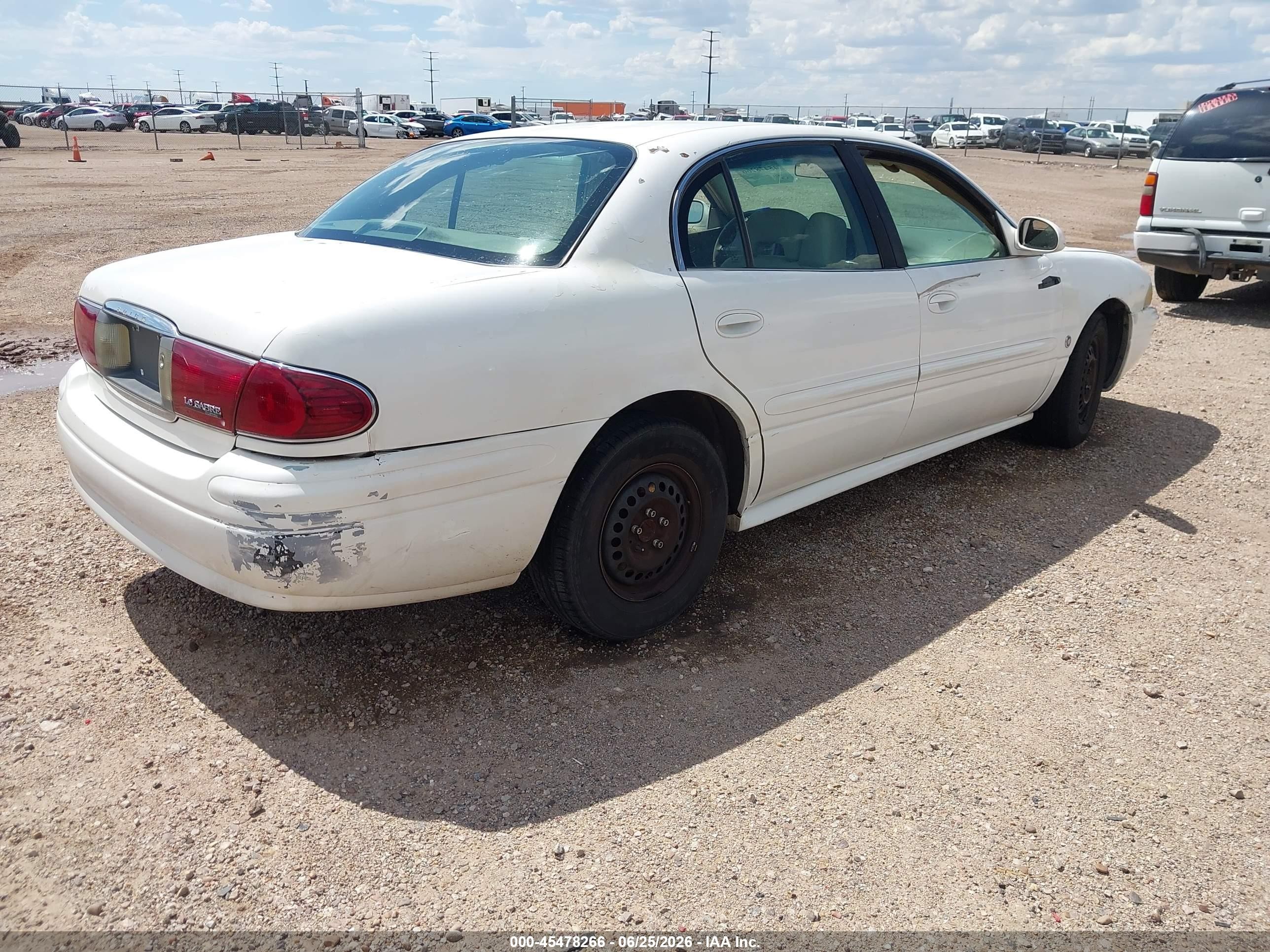 2004 Buick Lesabre Custom White vin: 1G4HP52K844128474