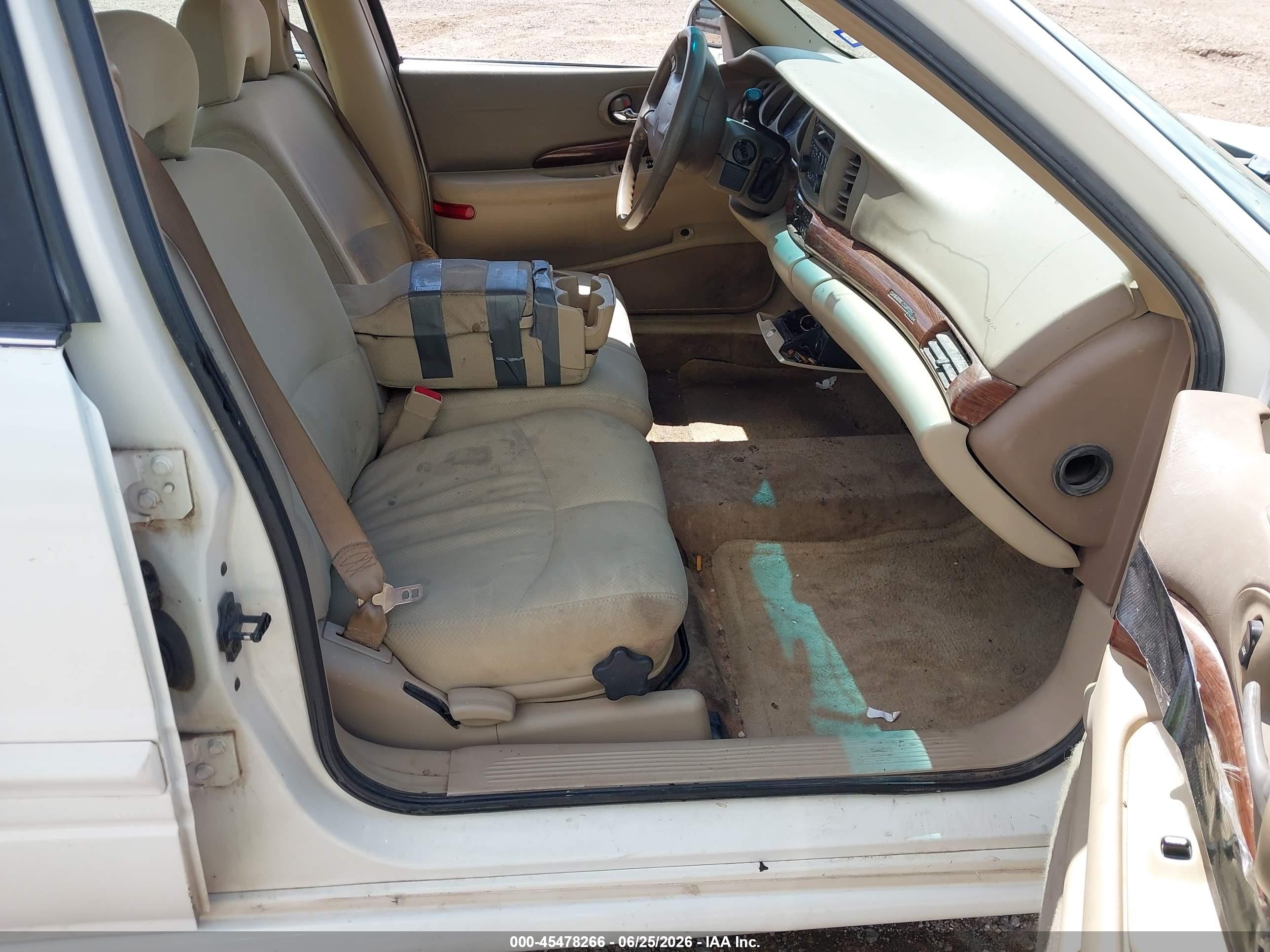 2004 Buick Lesabre Custom White vin: 1G4HP52K844128474