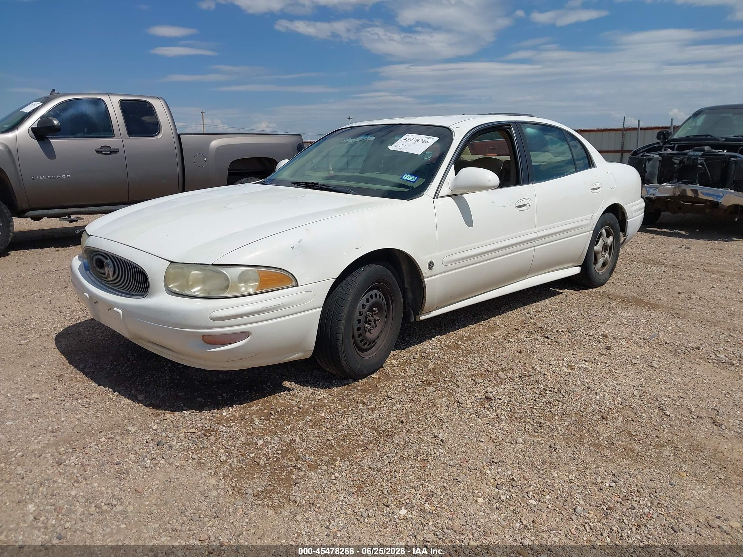 2004 Buick Lesabre Custom White vin: 1G4HP52K844128474