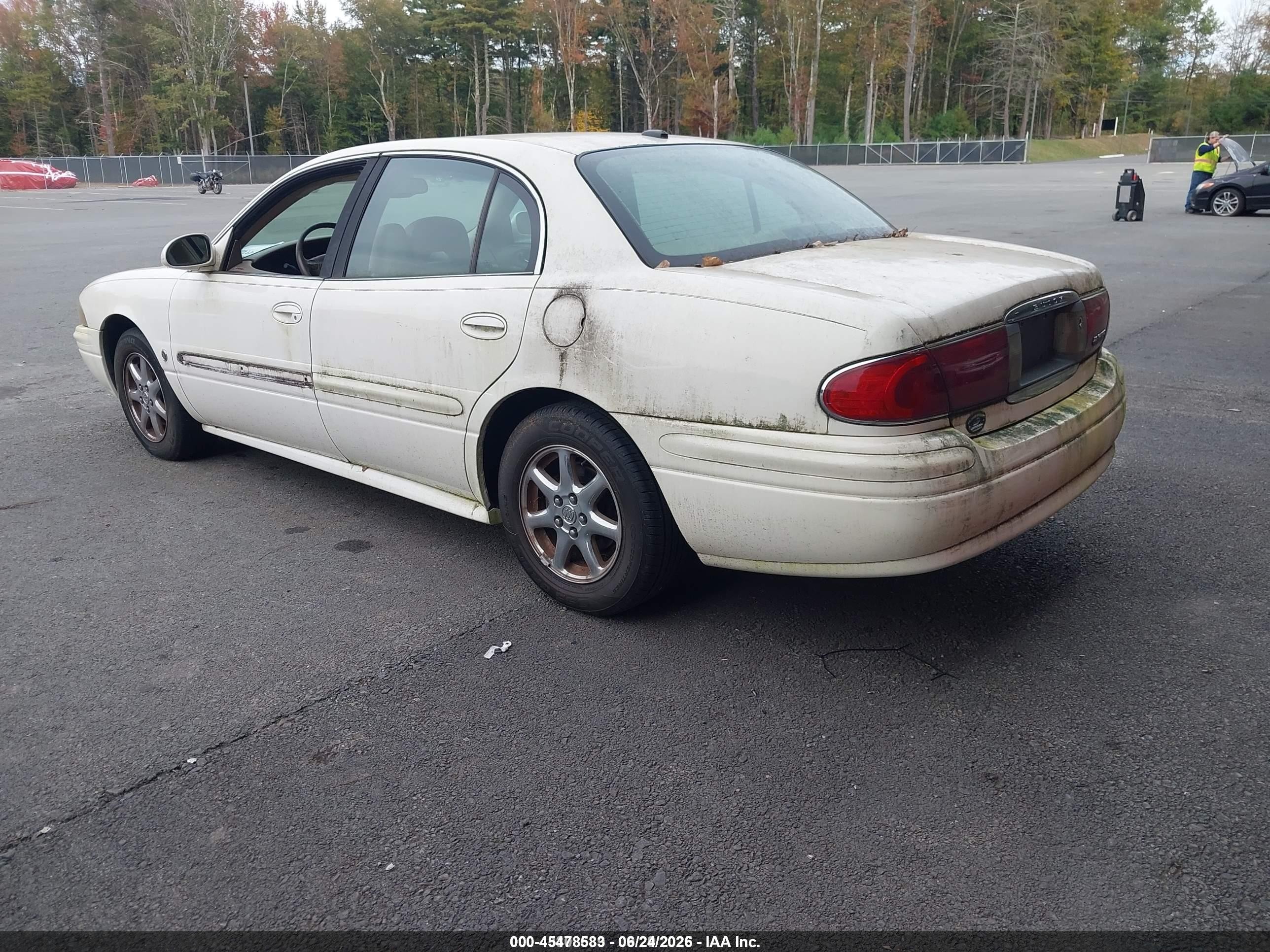 2005 Buick Lesabre Custom White vin: 1G4HP52K85U194234