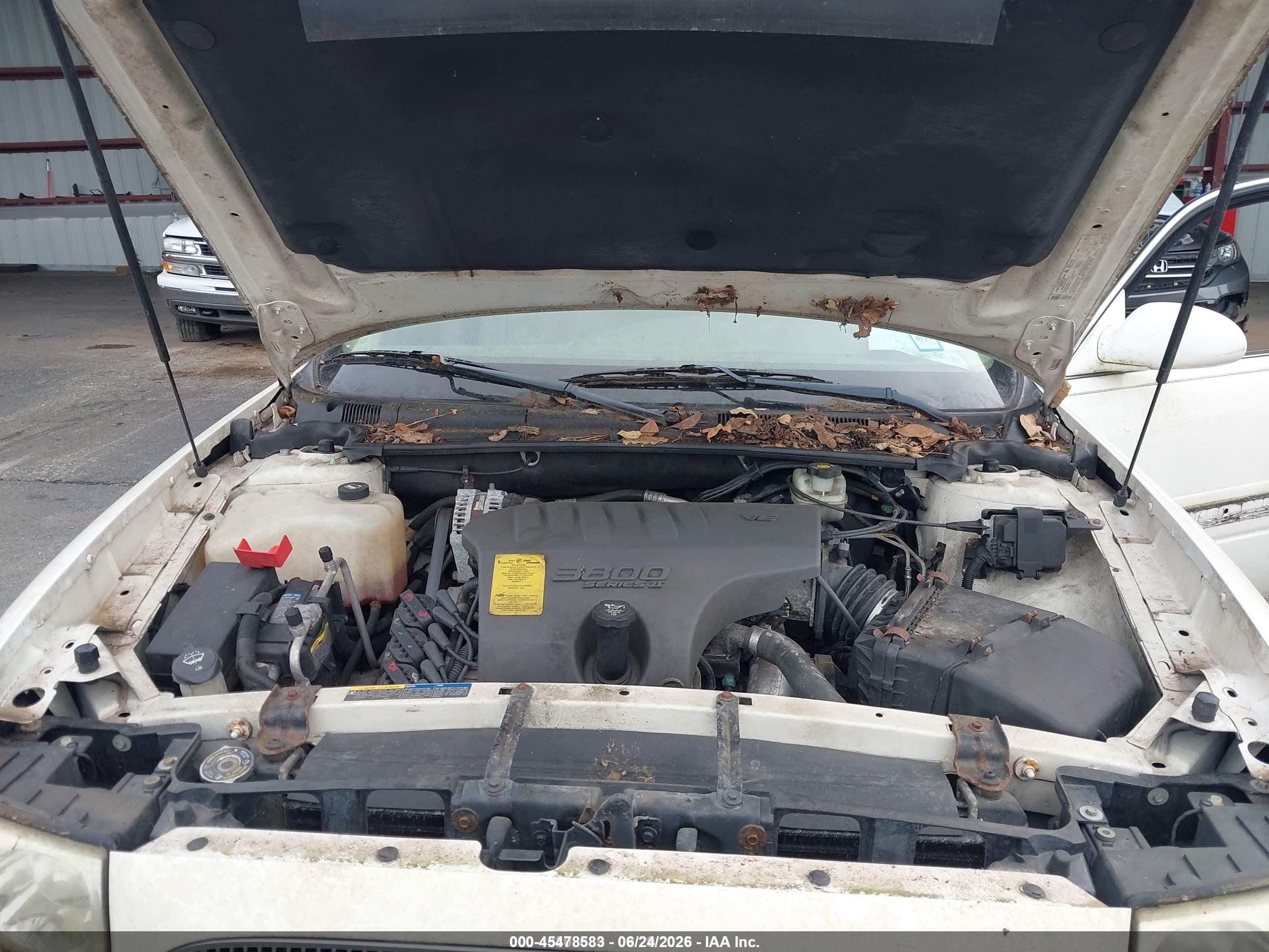 2005 Buick Lesabre Custom White vin: 1G4HP52K85U194234