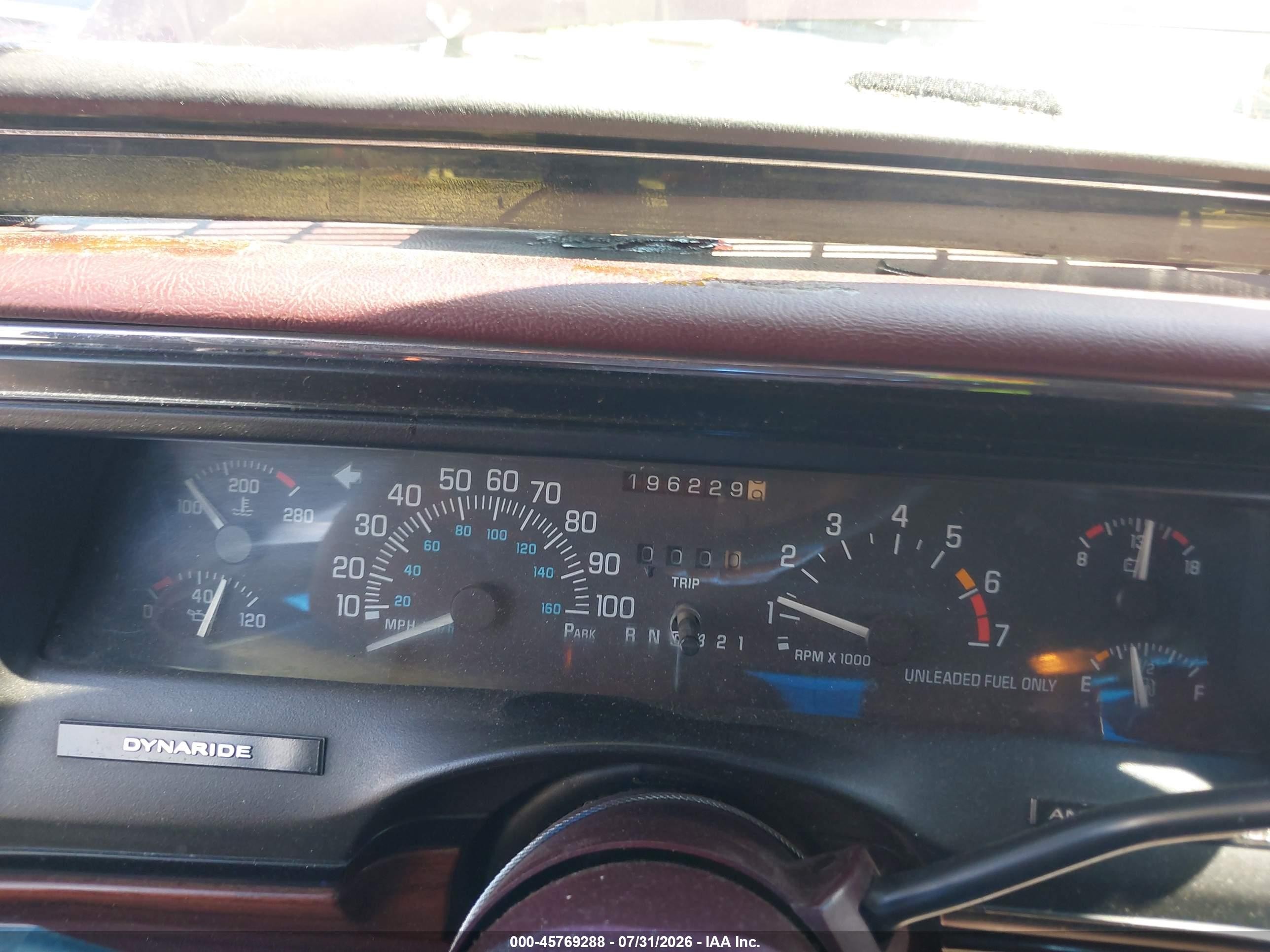1997 Buick Lesabre Custom Maroon vin: 1G4HP52K8VH440997