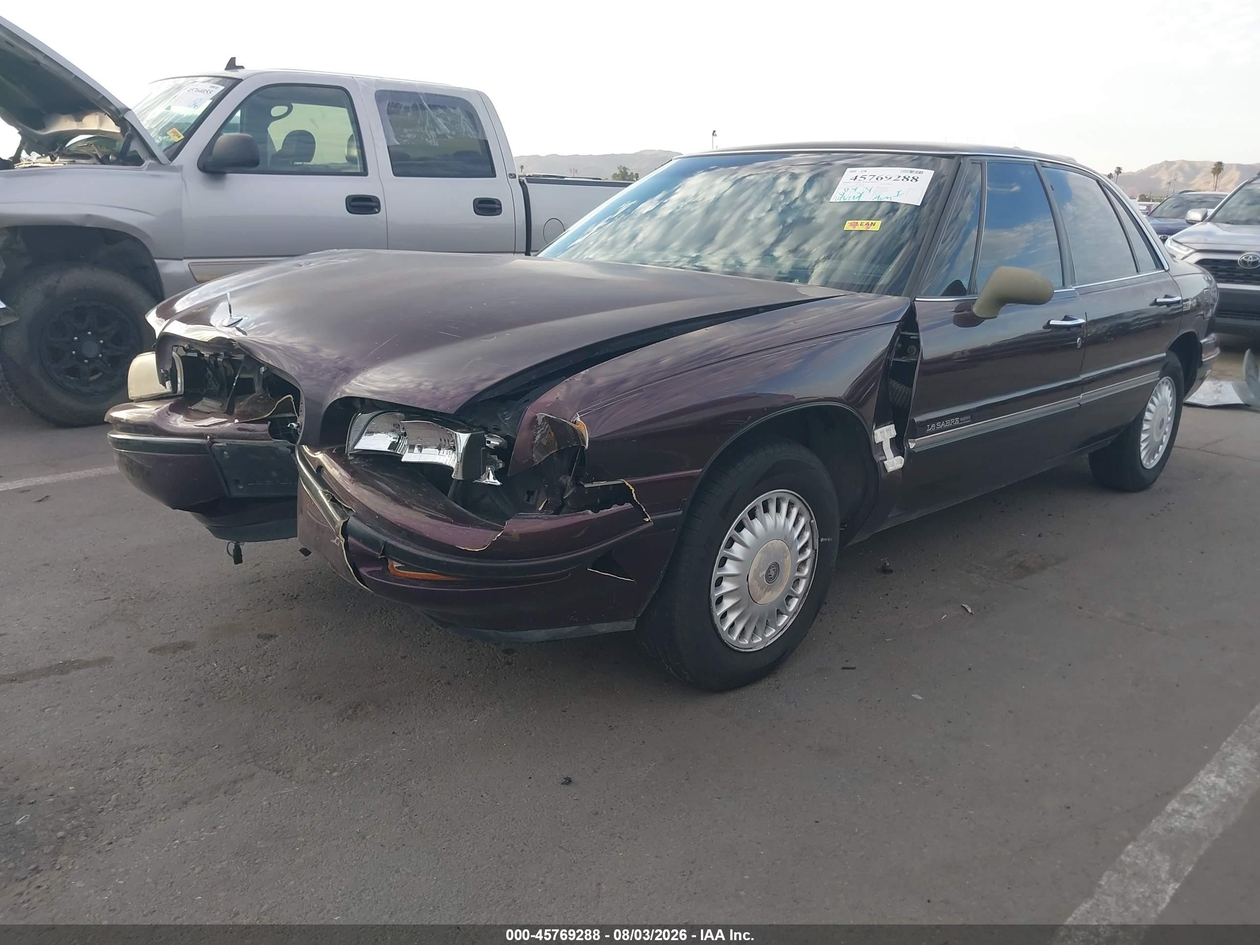 1997 Buick Lesabre Custom Maroon vin: 1G4HP52K8VH440997
