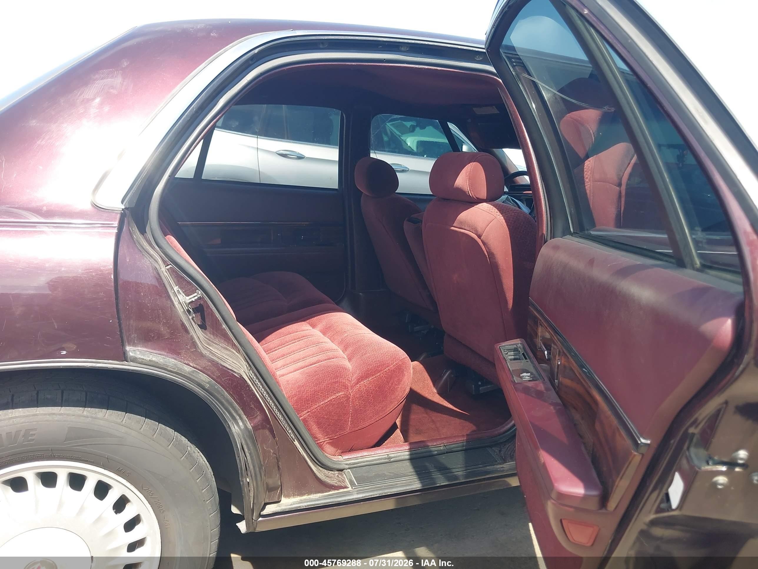 1997 Buick Lesabre Custom Maroon vin: 1G4HP52K8VH440997