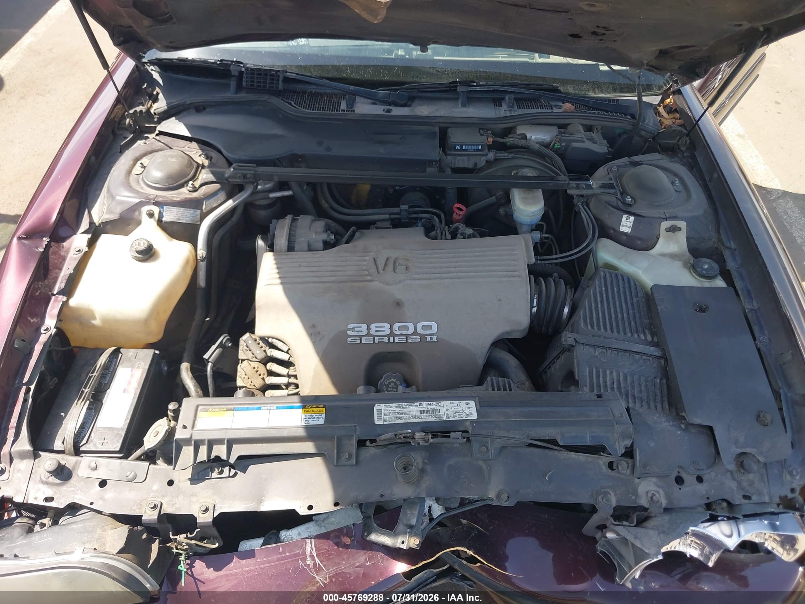 1997 Buick Lesabre Custom Maroon vin: 1G4HP52K8VH440997