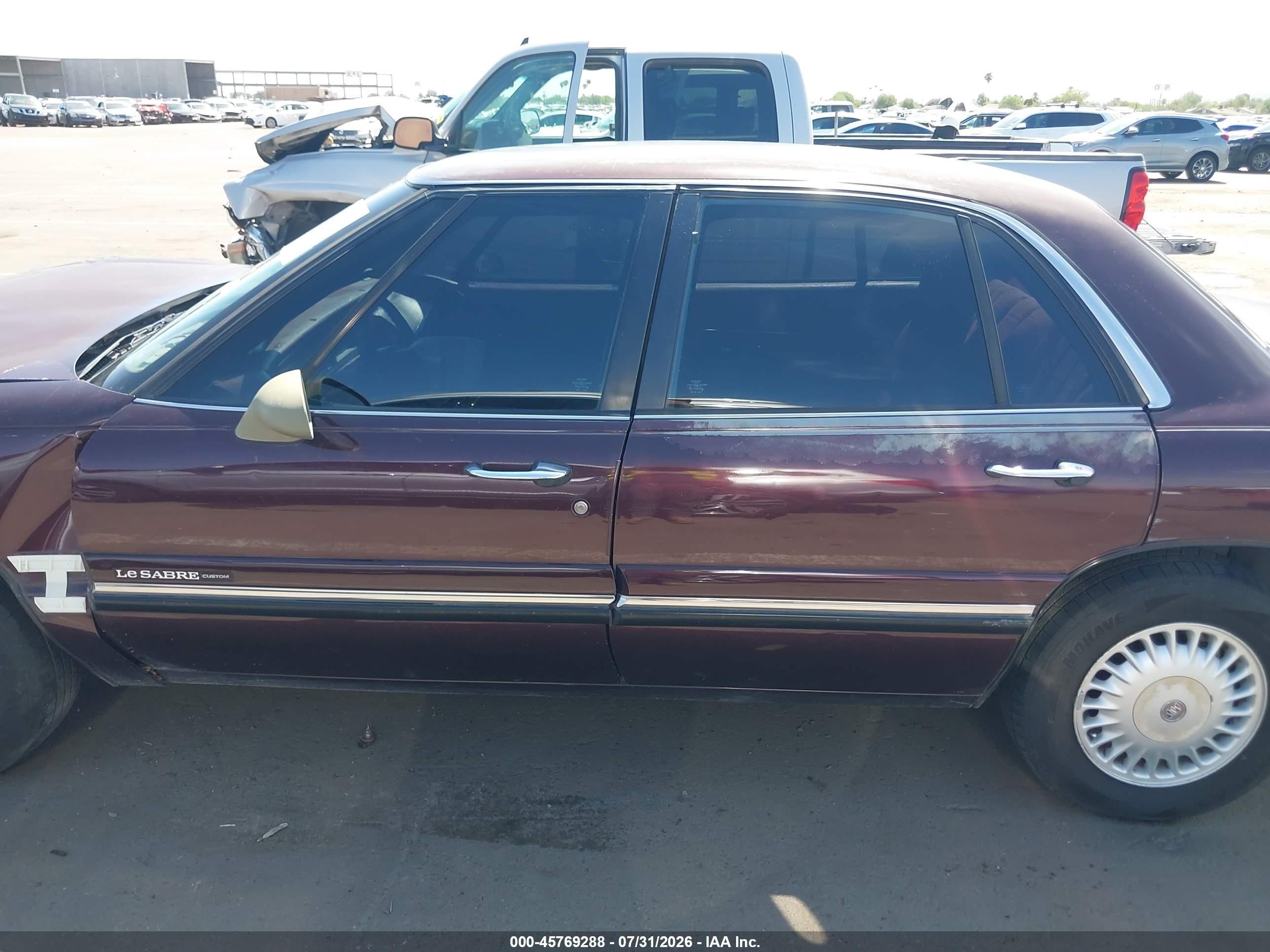 1997 Buick Lesabre Custom Maroon vin: 1G4HP52K8VH440997
