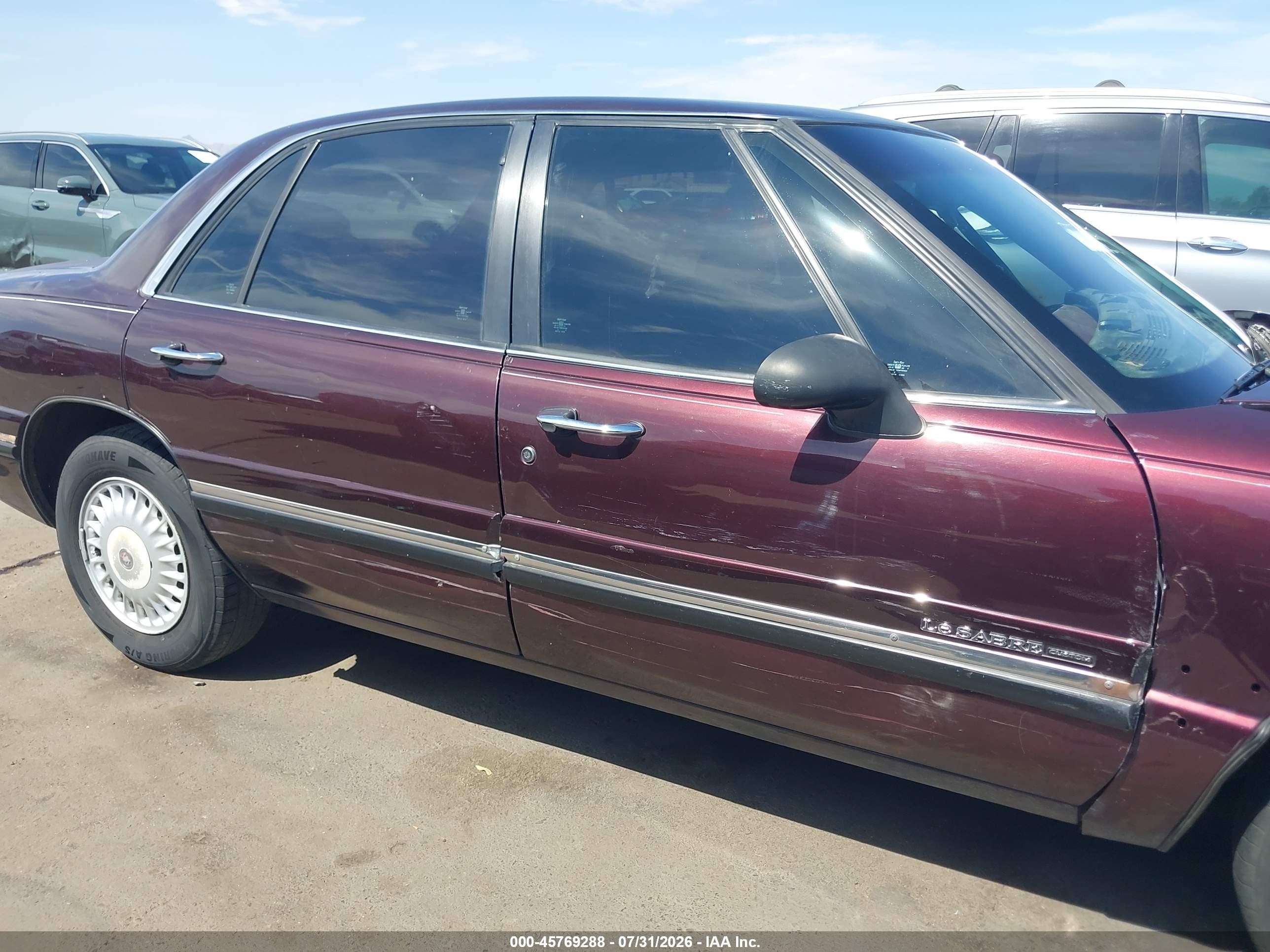 1997 Buick Lesabre Custom Maroon vin: 1G4HP52K8VH440997