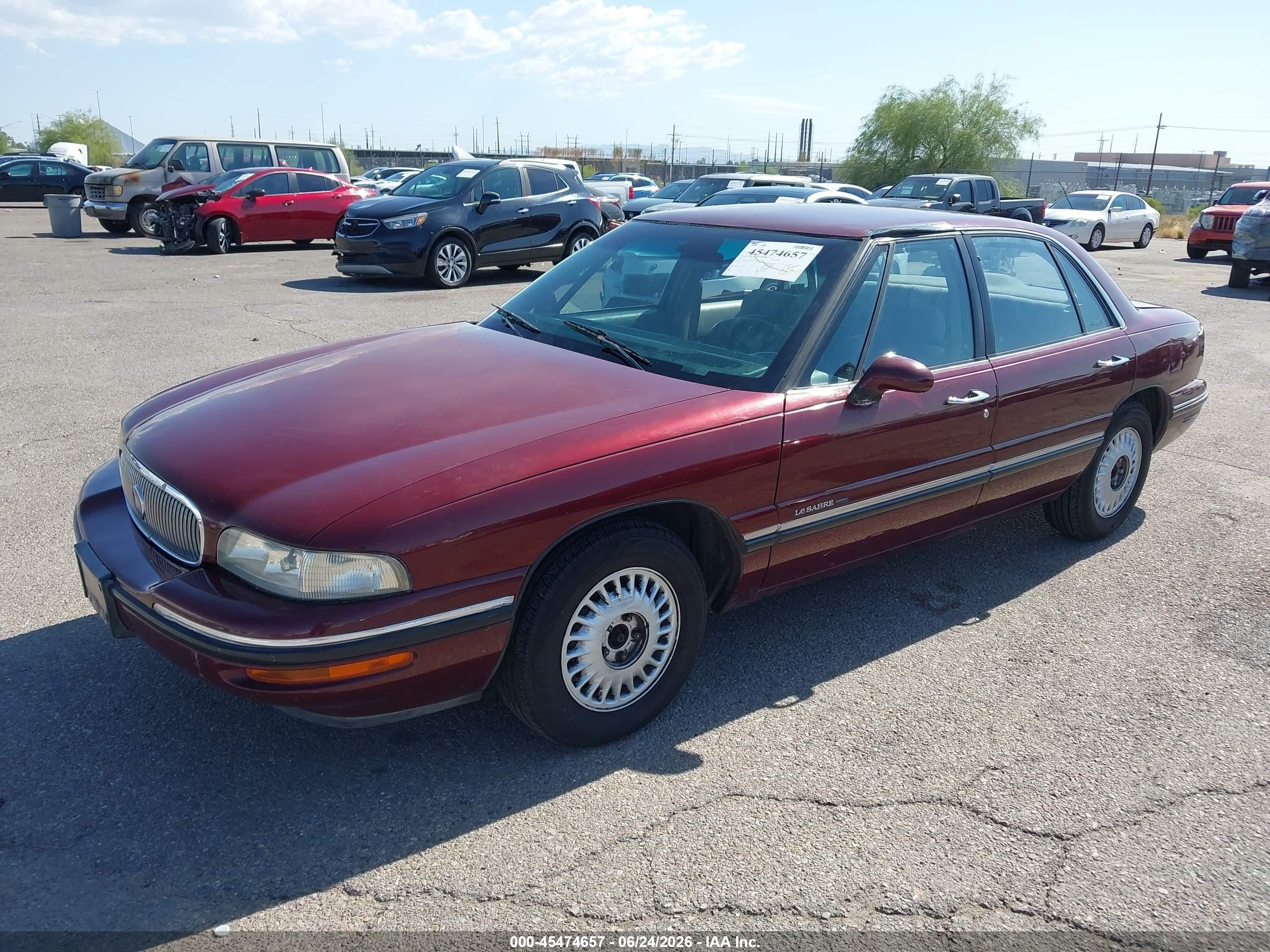 1997 Buick Lesabre Custom Бордовый vin: 1G4HP52K8VH482974