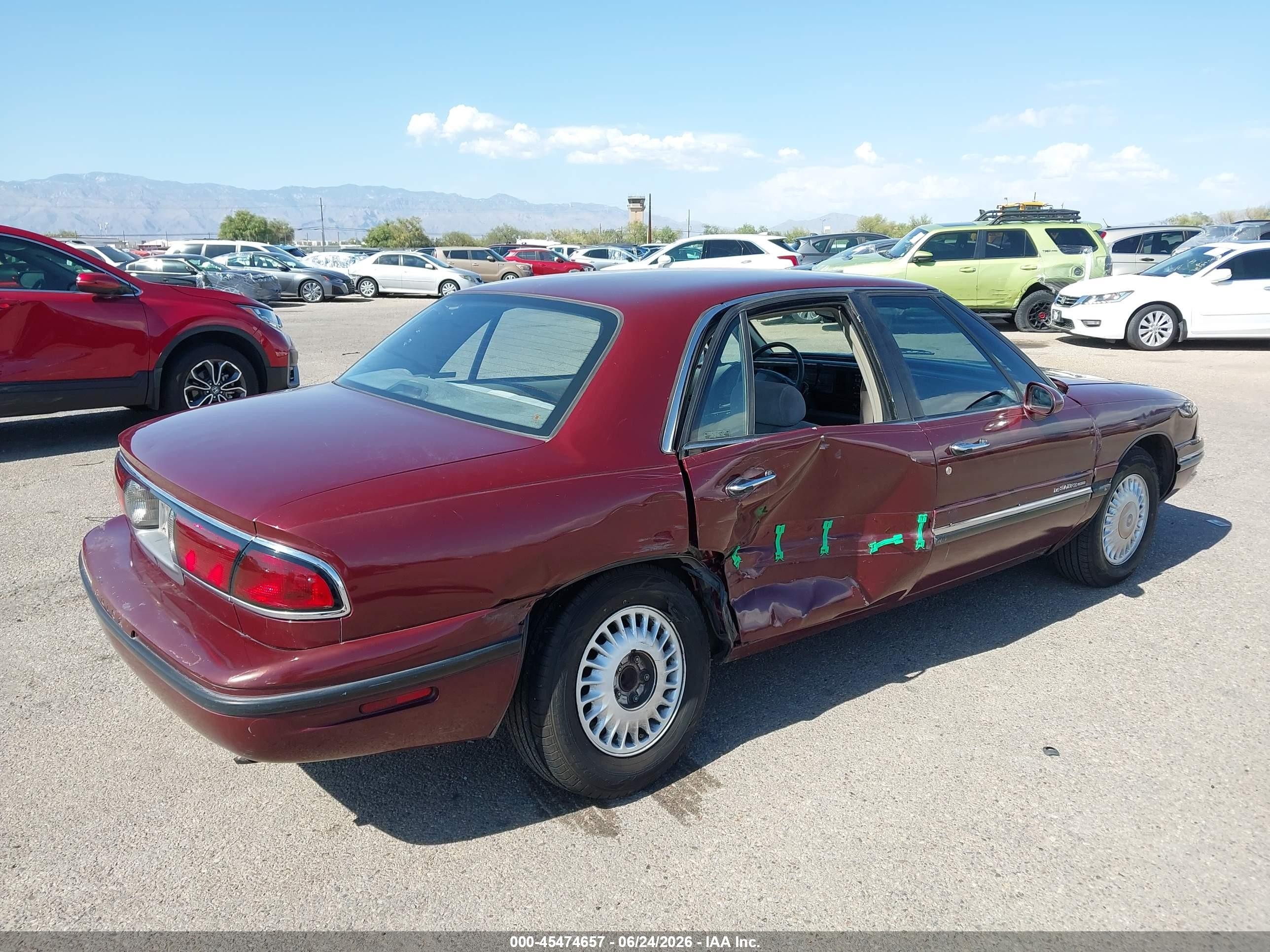 1997 Buick Lesabre Custom Бордовый vin: 1G4HP52K8VH482974