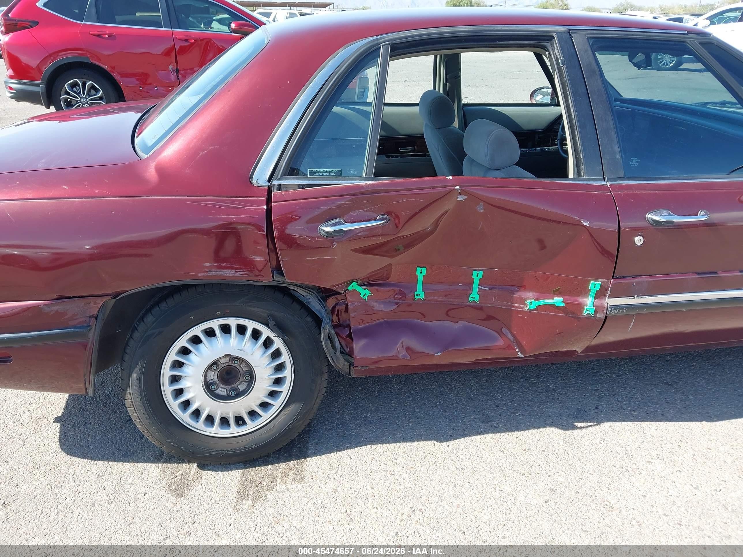 1997 Buick Lesabre Custom Бордовый vin: 1G4HP52K8VH482974