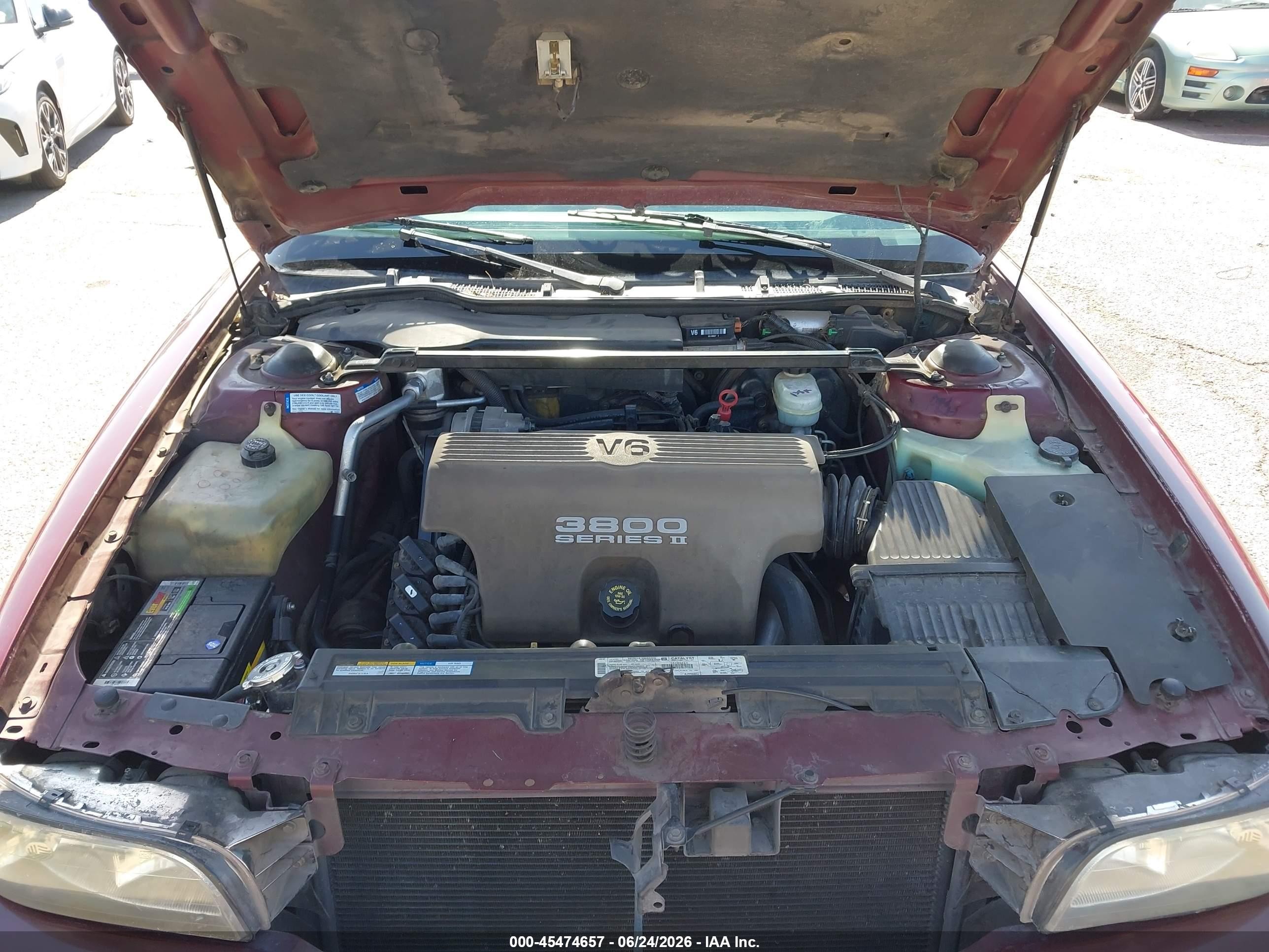 1997 Buick Lesabre Custom Бордовый vin: 1G4HP52K8VH482974