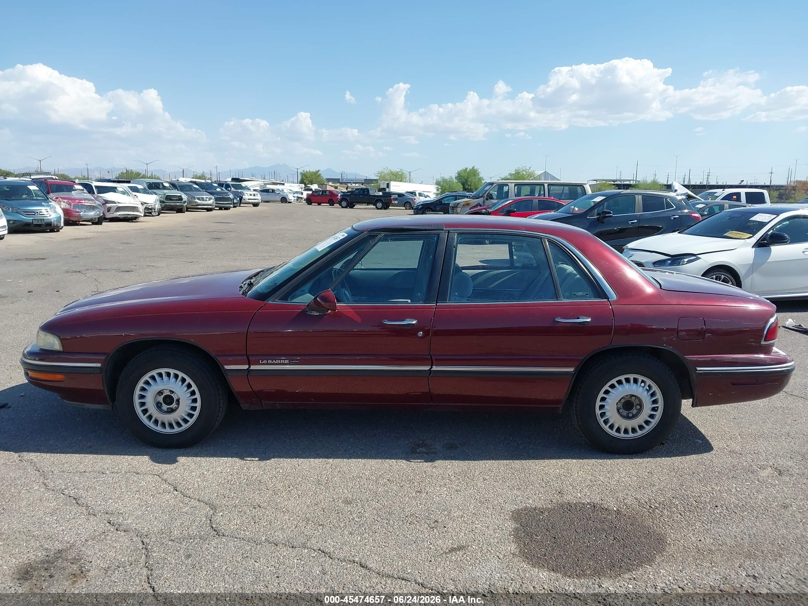 1997 Buick Lesabre Custom Бордовый vin: 1G4HP52K8VH482974