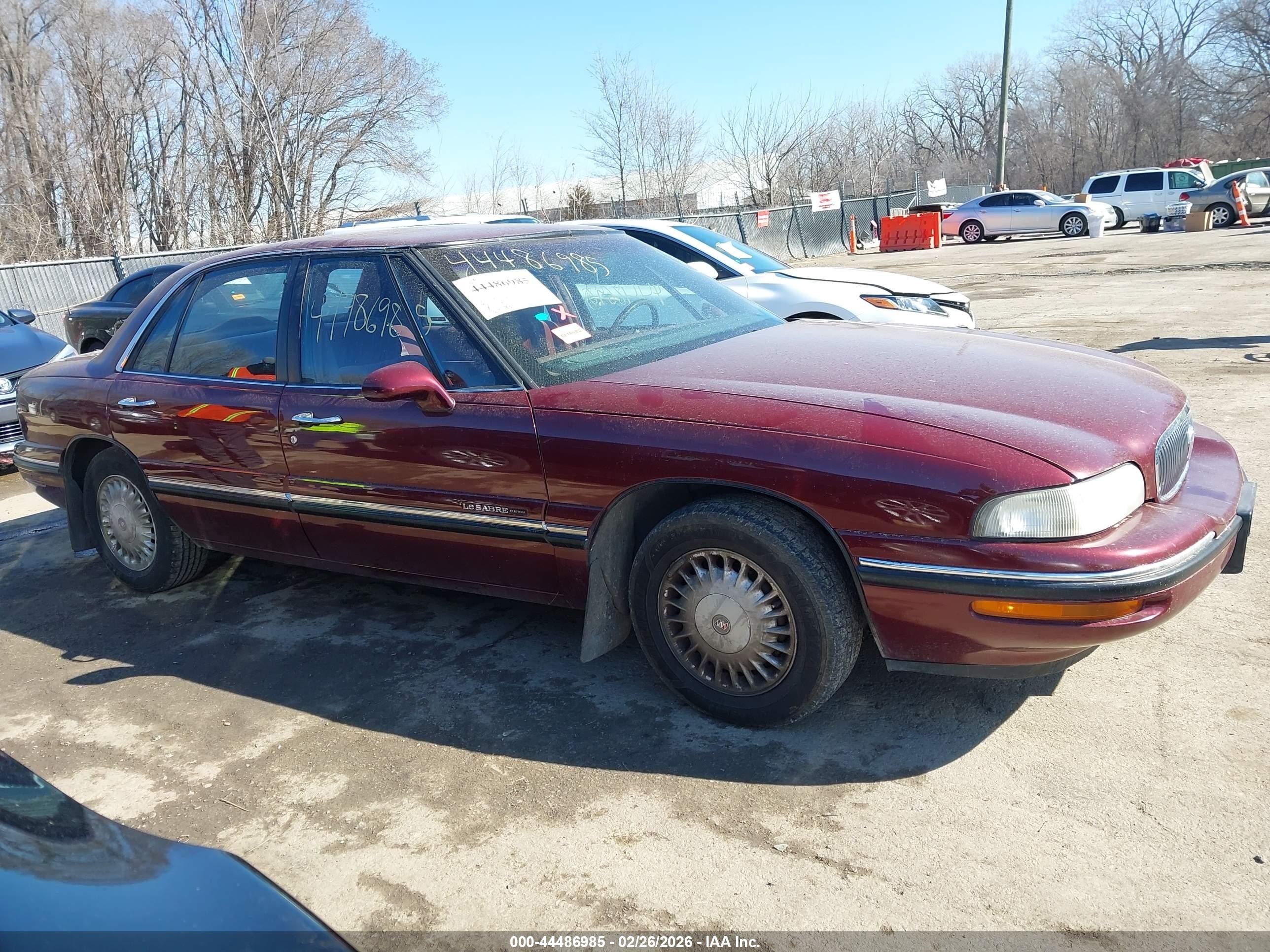 1999 Buick Lesabre Custom Maroon vin: 1G4HP52K8XH493590