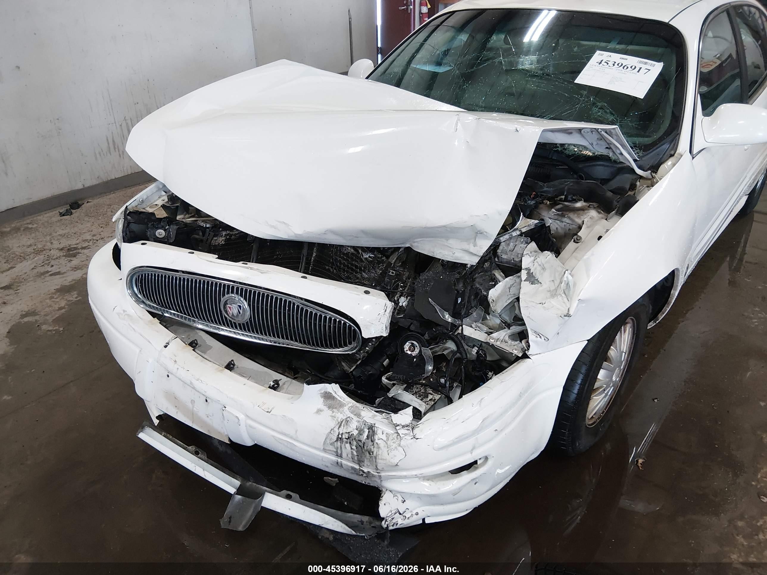 2004 Buick Lesabre Custom White vin: 1G4HP52K944110288