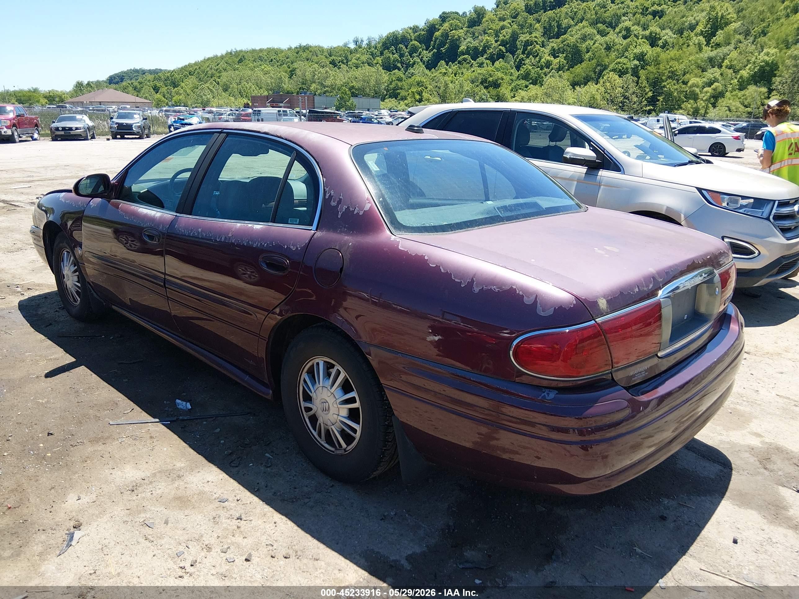 2004 Buick Lesabre Custom Темно-бордовый vin: 1G4HP52K94U200959
