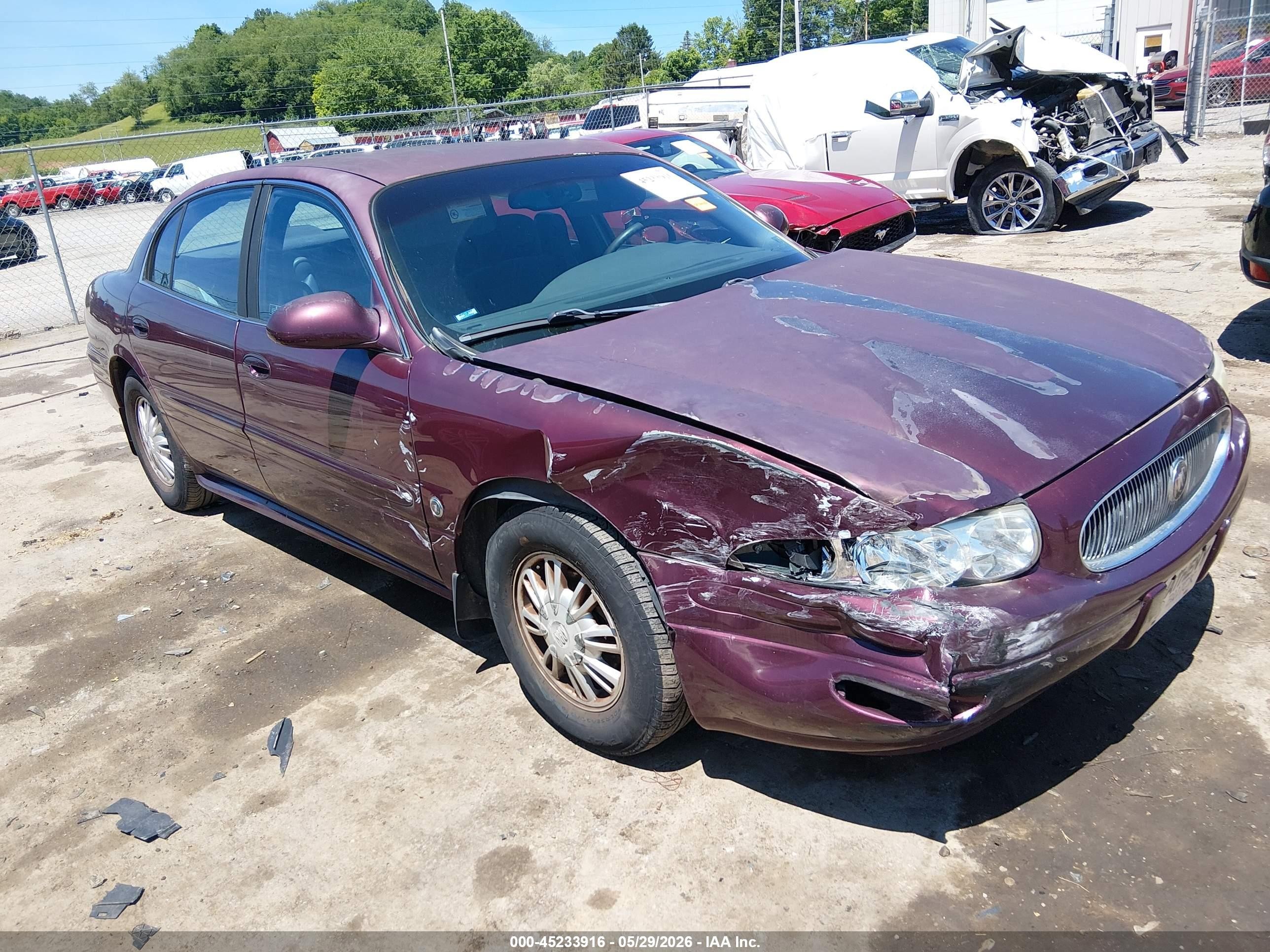 2004 Buick Lesabre Custom Темно-бордовый vin: 1G4HP52K94U200959