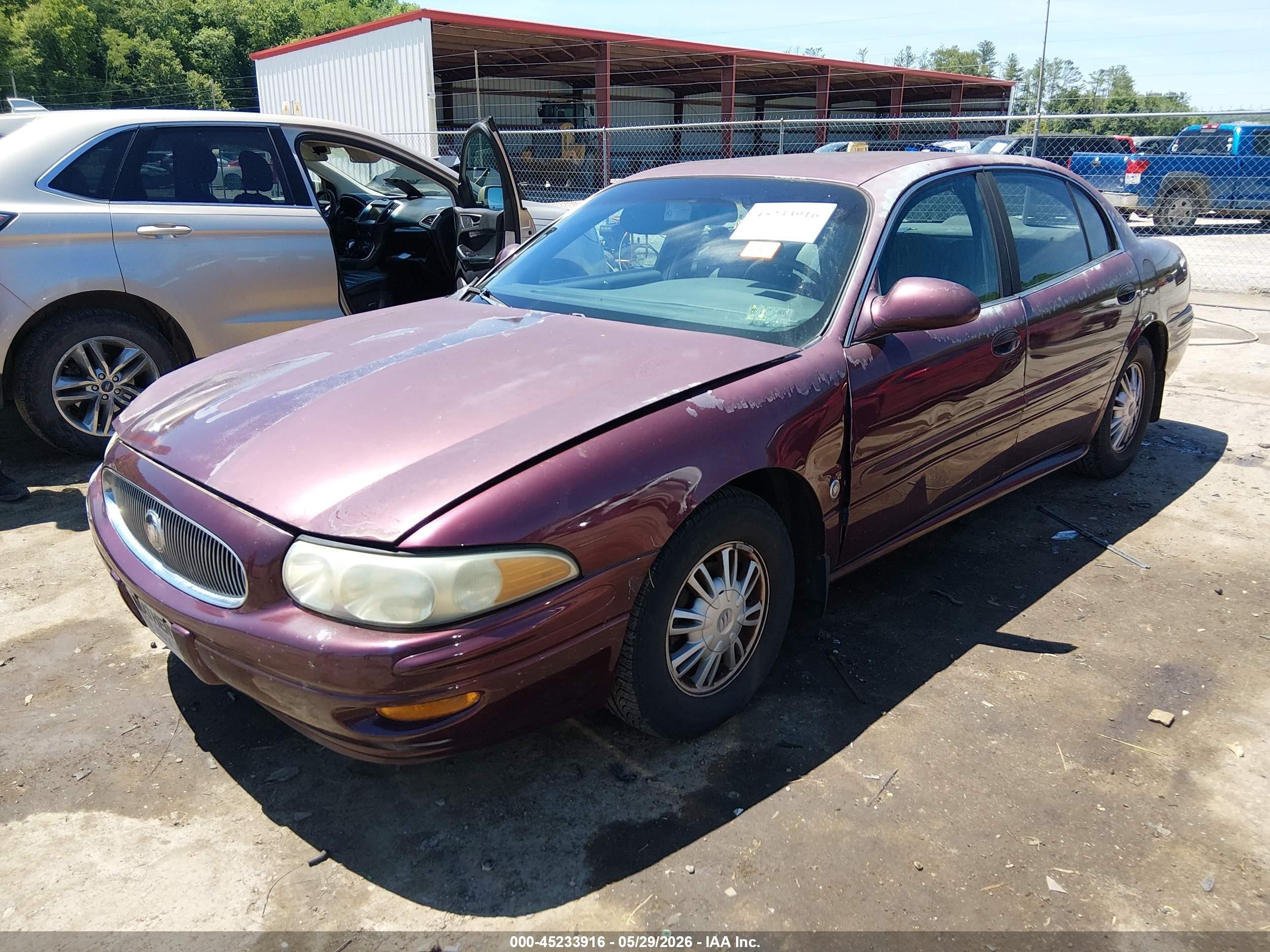 2004 Buick Lesabre Custom Темно-бордовый vin: 1G4HP52K94U200959