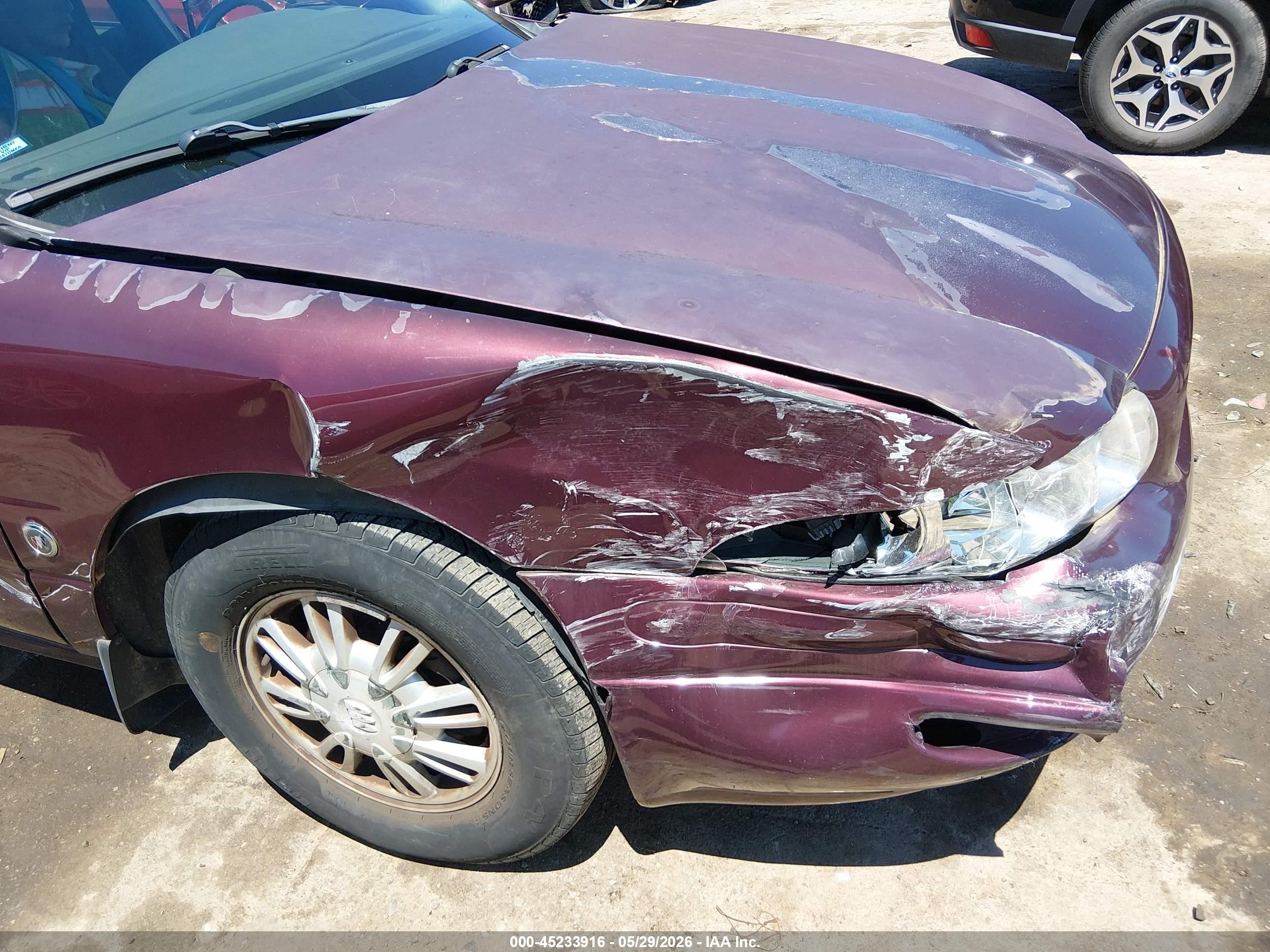 2004 Buick Lesabre Custom Темно-бордовый vin: 1G4HP52K94U200959