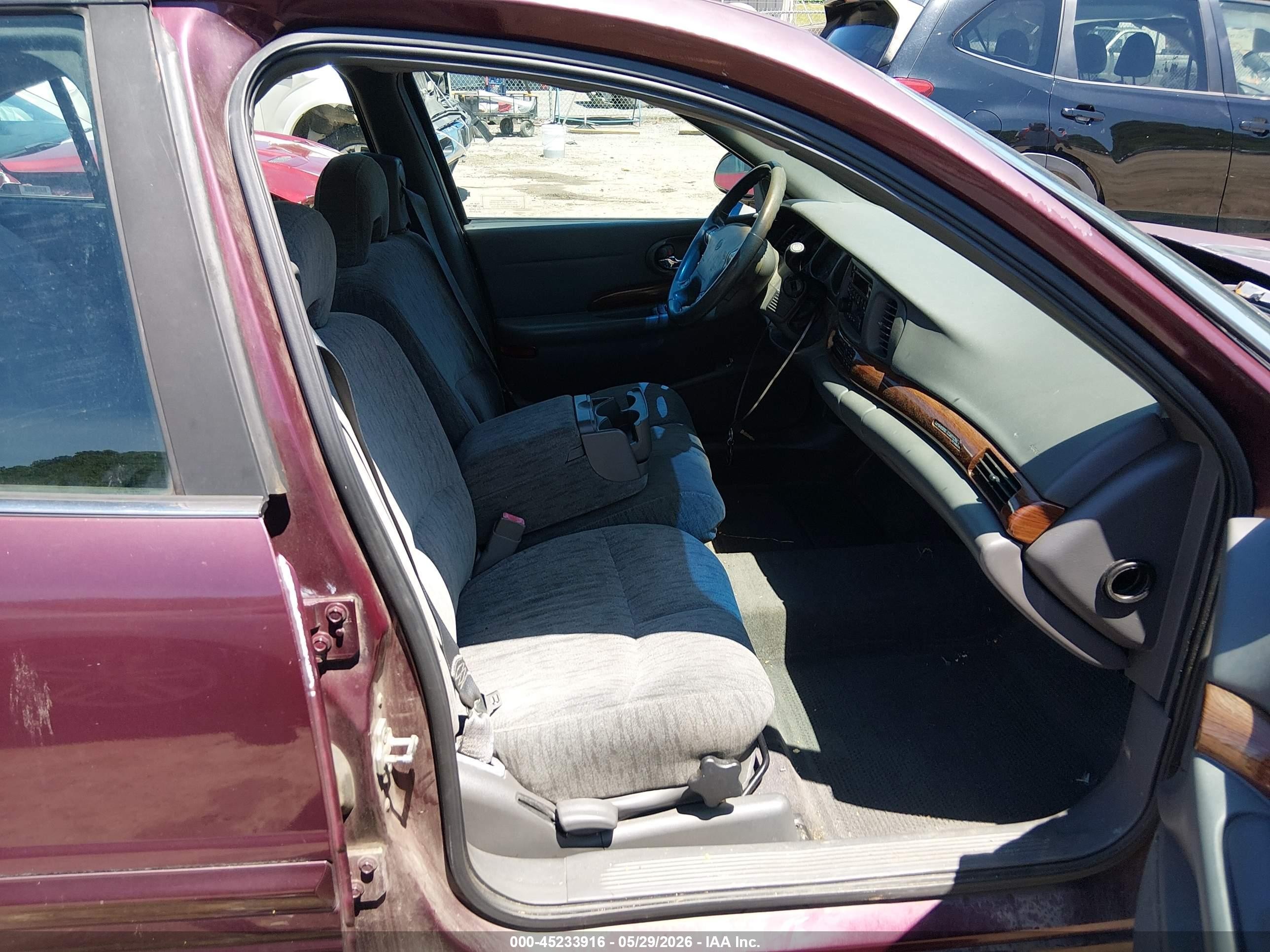 2004 Buick Lesabre Custom Темно-бордовый vin: 1G4HP52K94U200959