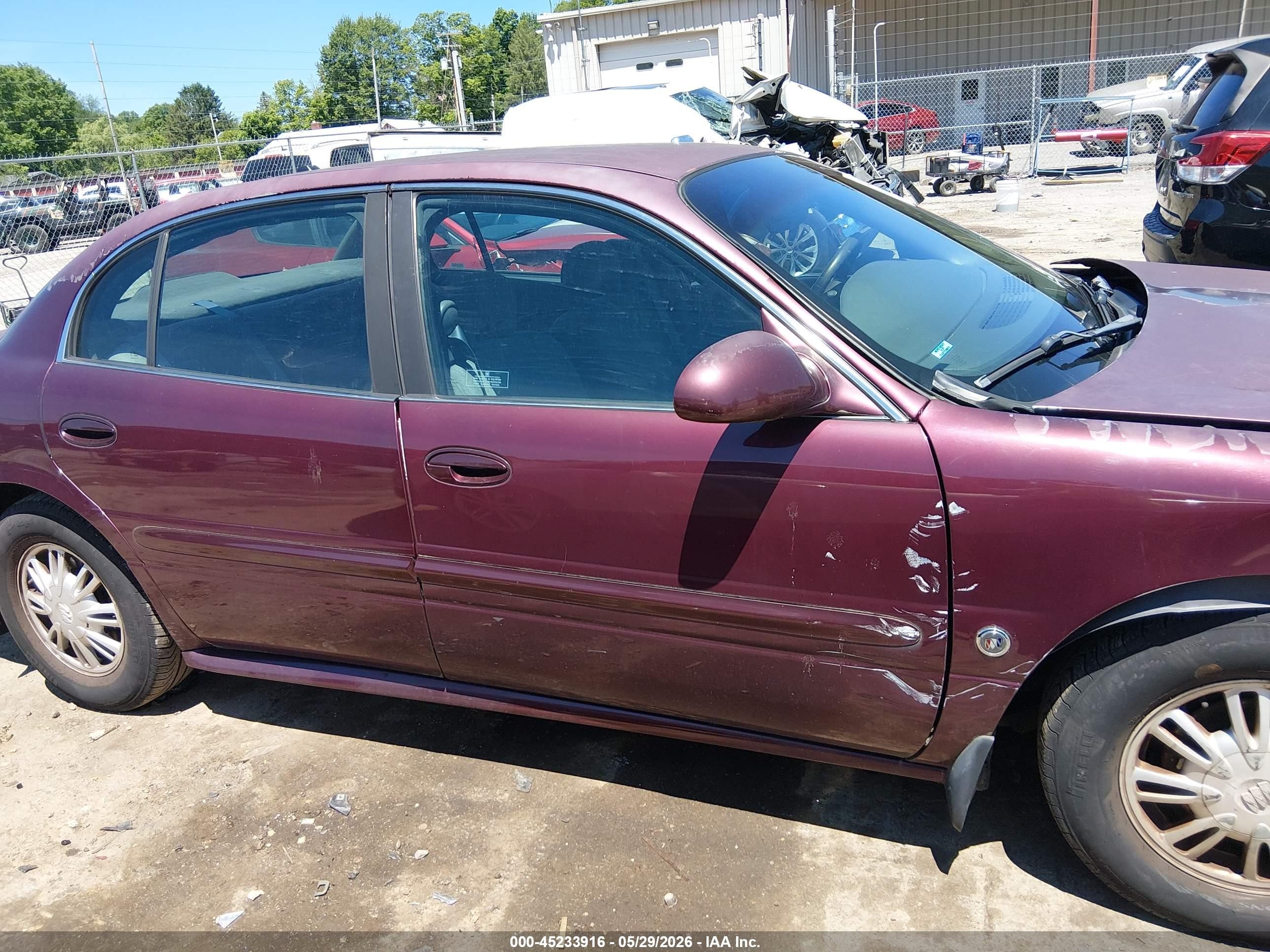 2004 Buick Lesabre Custom Темно-бордовый vin: 1G4HP52K94U200959