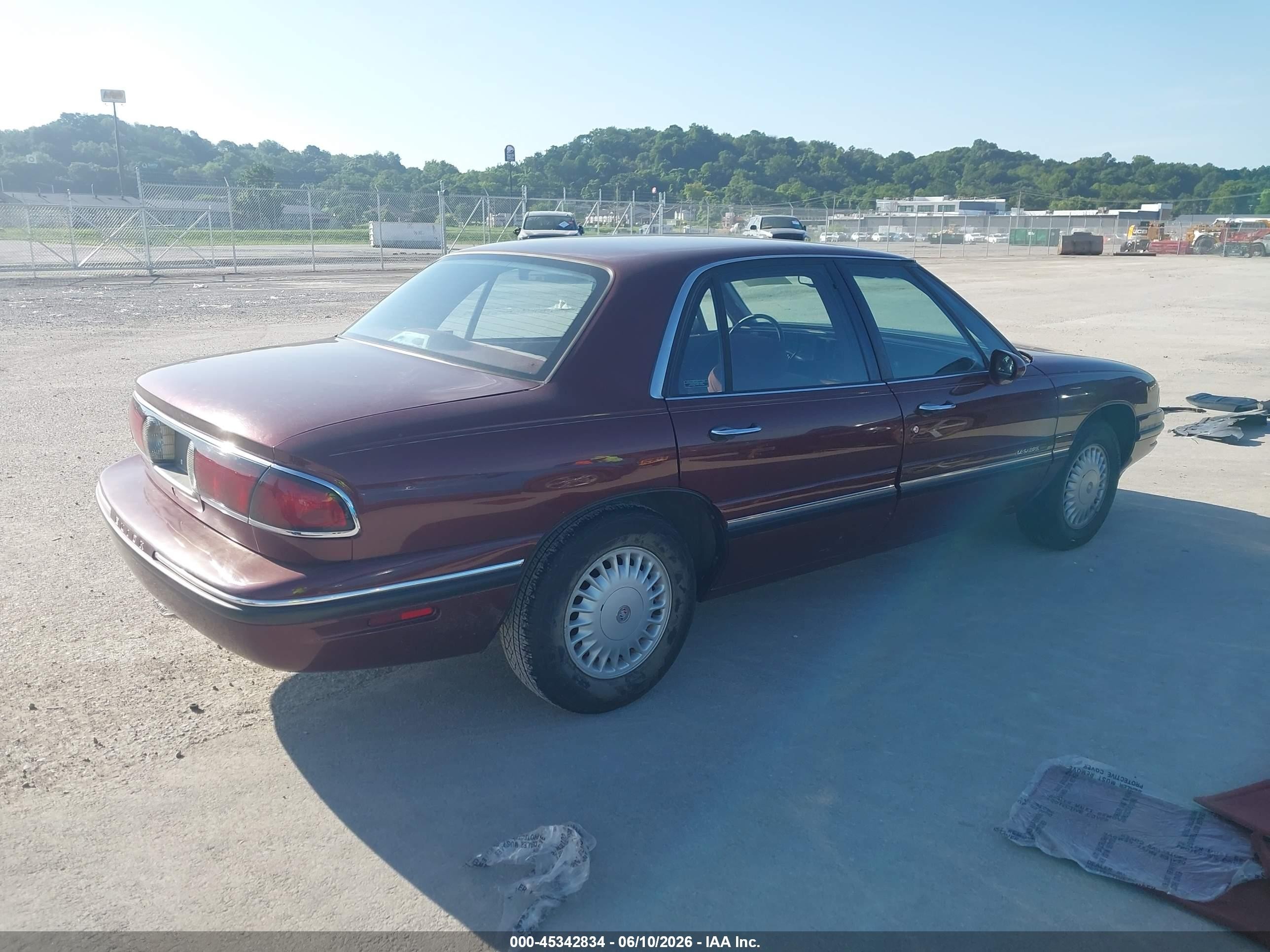 1997 Buick Lesabre Custom Maroon vin: 1G4HP52K9VH591492