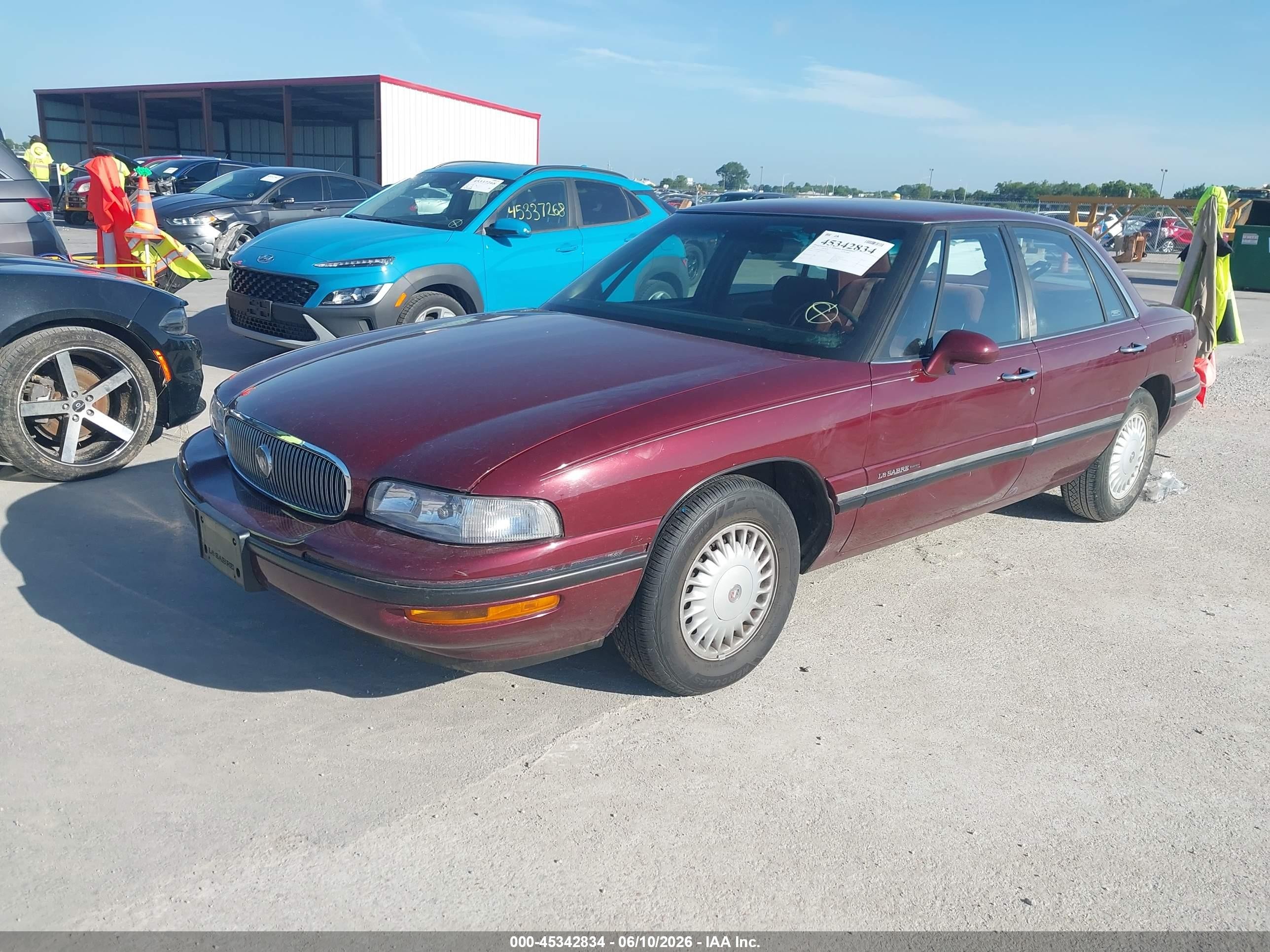 1997 Buick Lesabre Custom Maroon vin: 1G4HP52K9VH591492