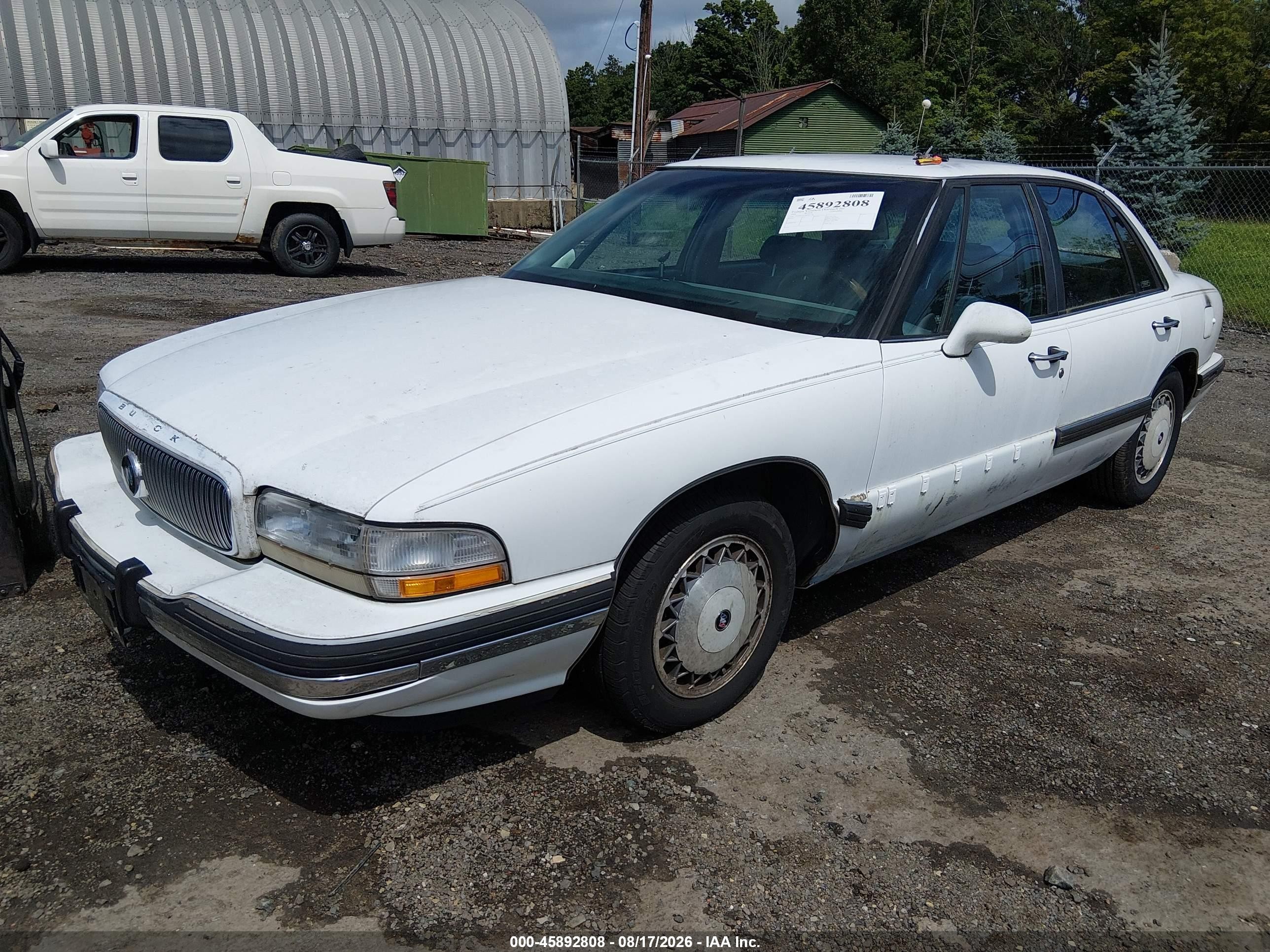 1995 Buick Lesabre Custom White vin: 1G4HP52L1SH405710