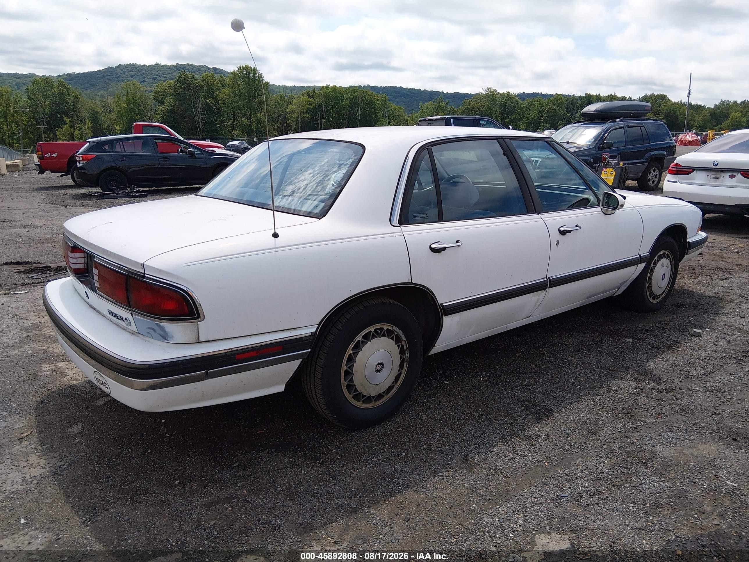 1995 Buick Lesabre Custom White vin: 1G4HP52L1SH405710
