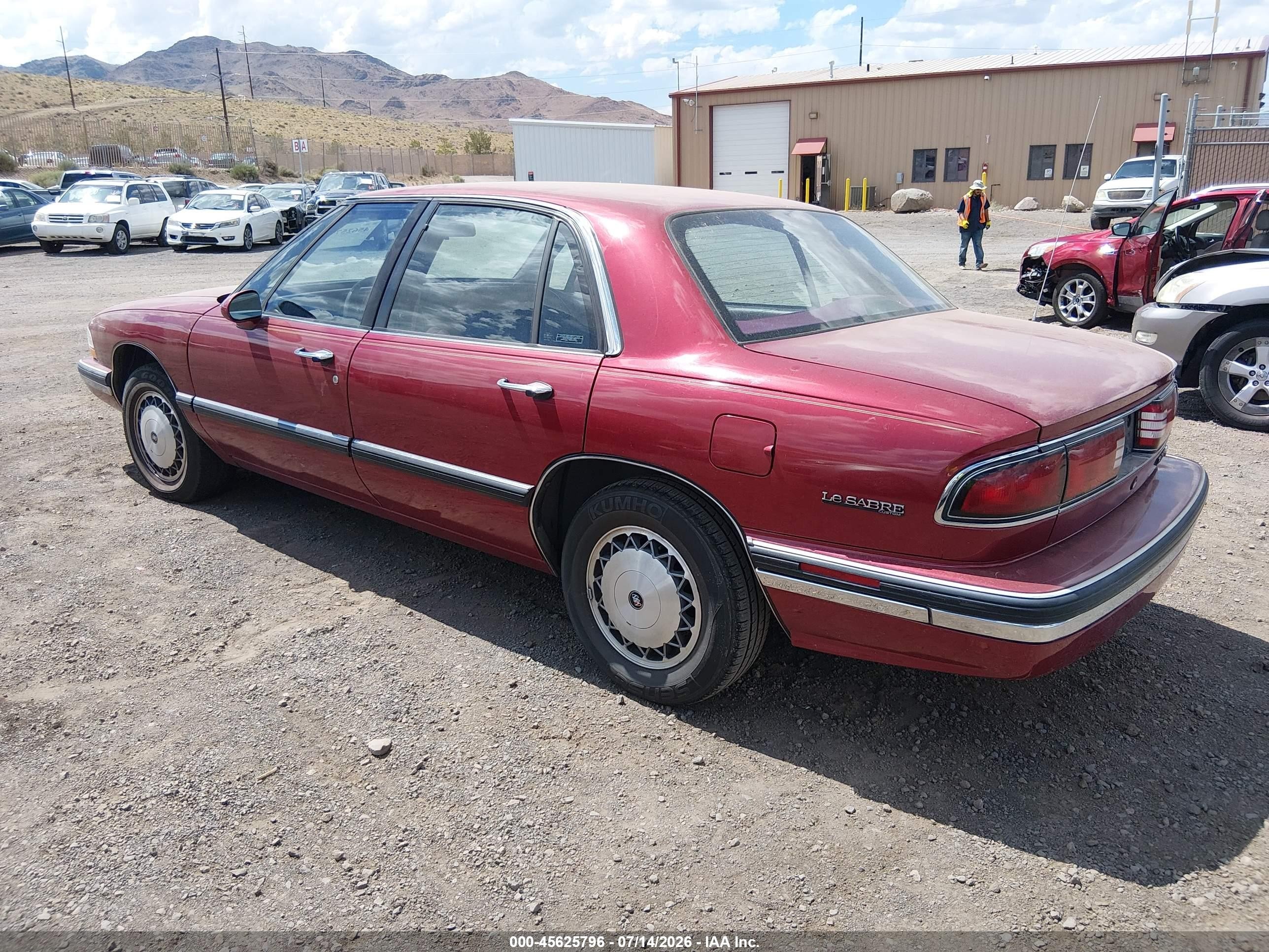 1994 Buick Lesabre Custom Red vin: 1G4HP52L4RH529223