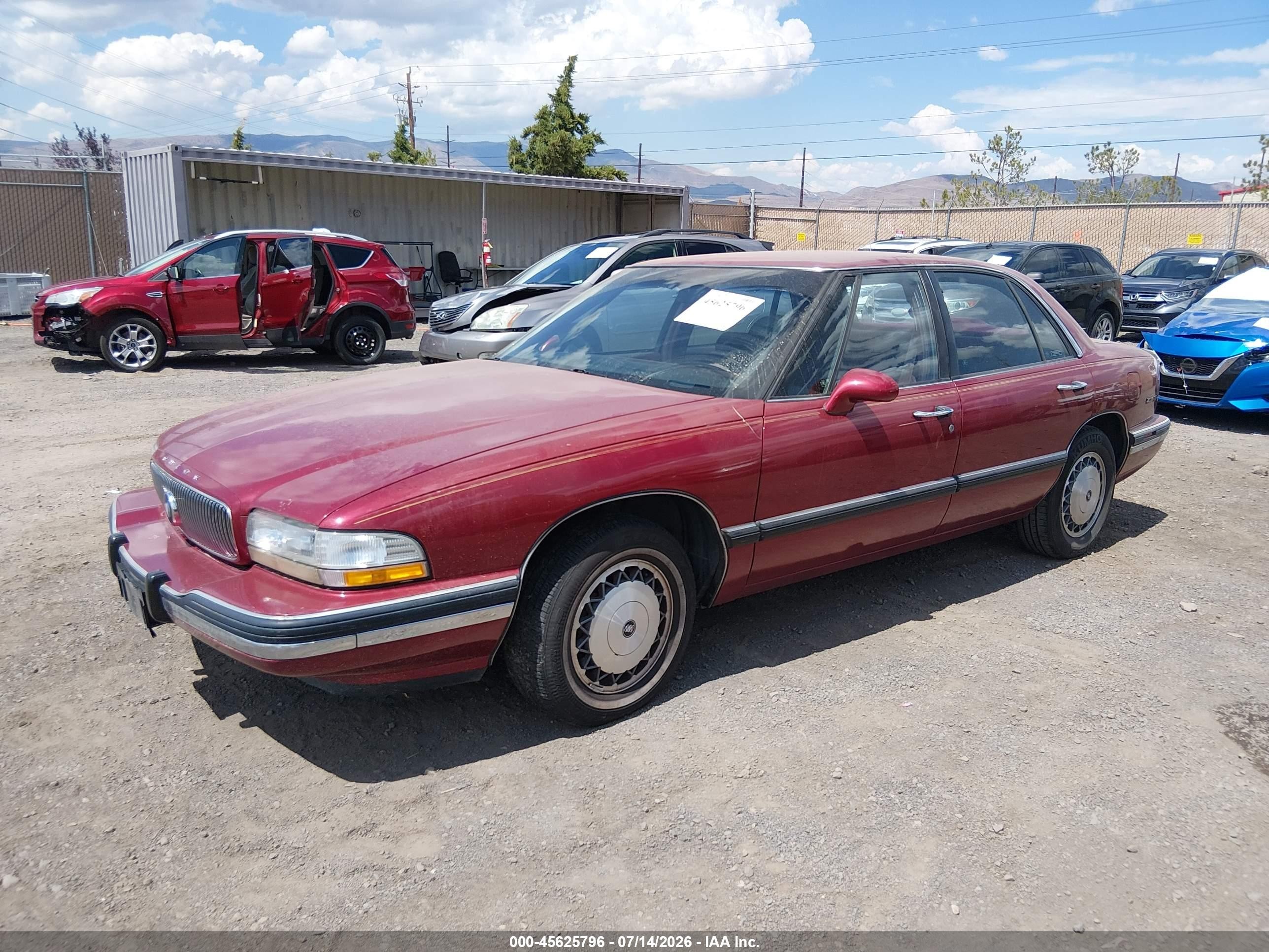 1994 Buick Lesabre Custom Red vin: 1G4HP52L4RH529223