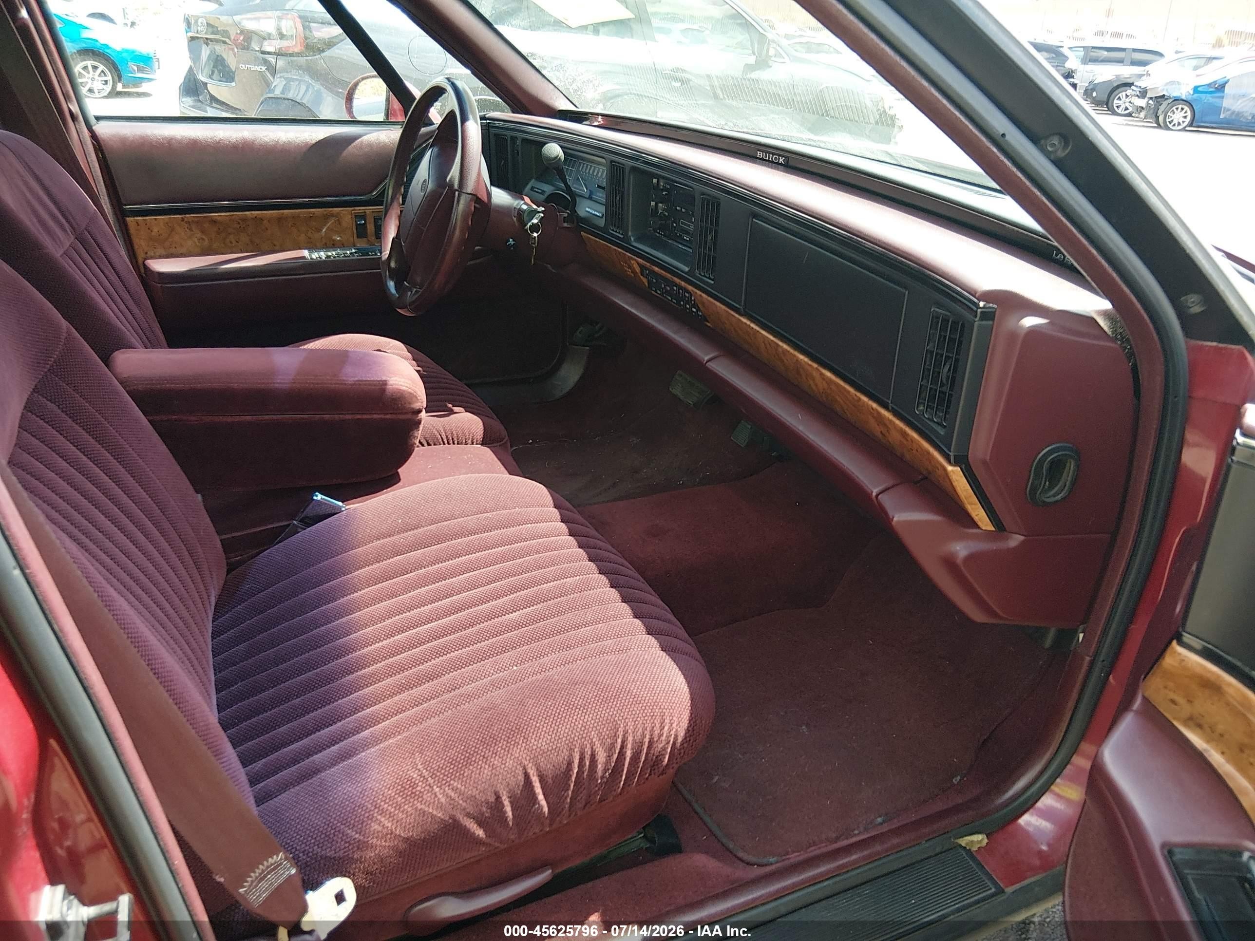 1994 Buick Lesabre Custom Red vin: 1G4HP52L4RH529223