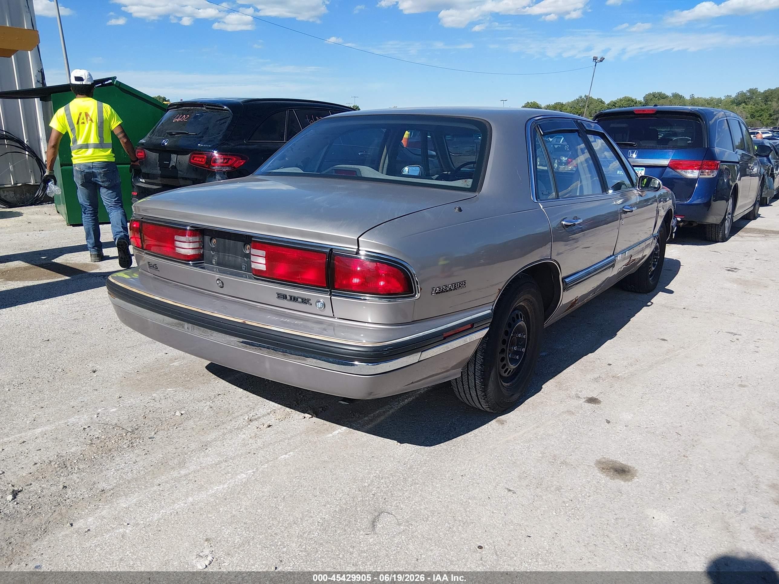1995 Buick Lesabre Custom Gray vin: 1G4HP52L4SH504196
