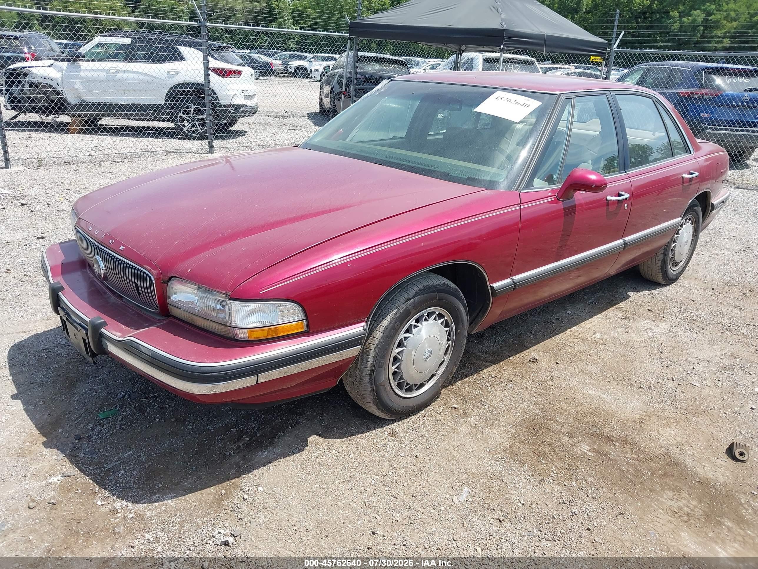 1995 Buick Lesabre Custom Red vin: 1G4HP52L5SH449046